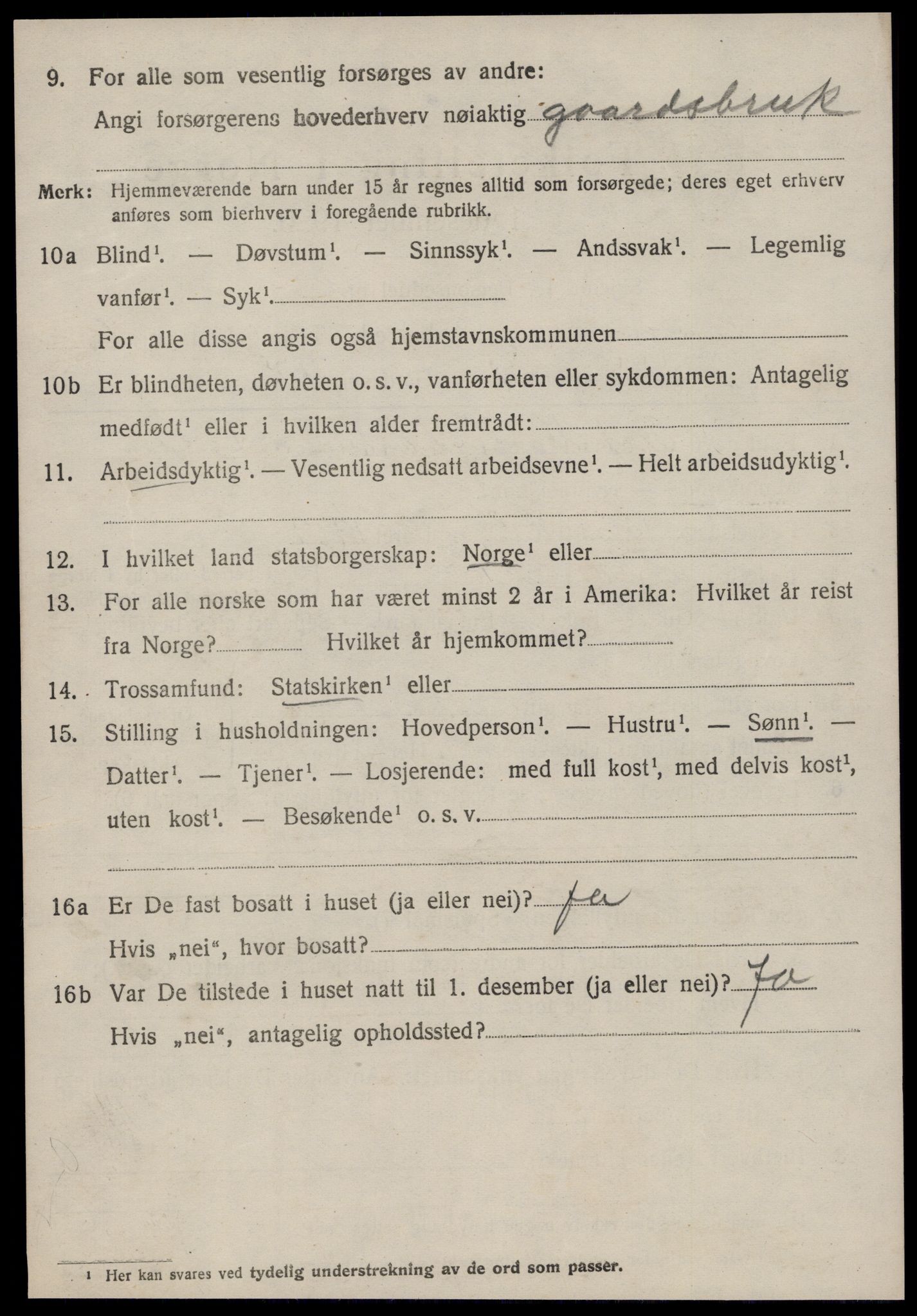 SAT, 1920 census for Fræna, 1920, p. 4058