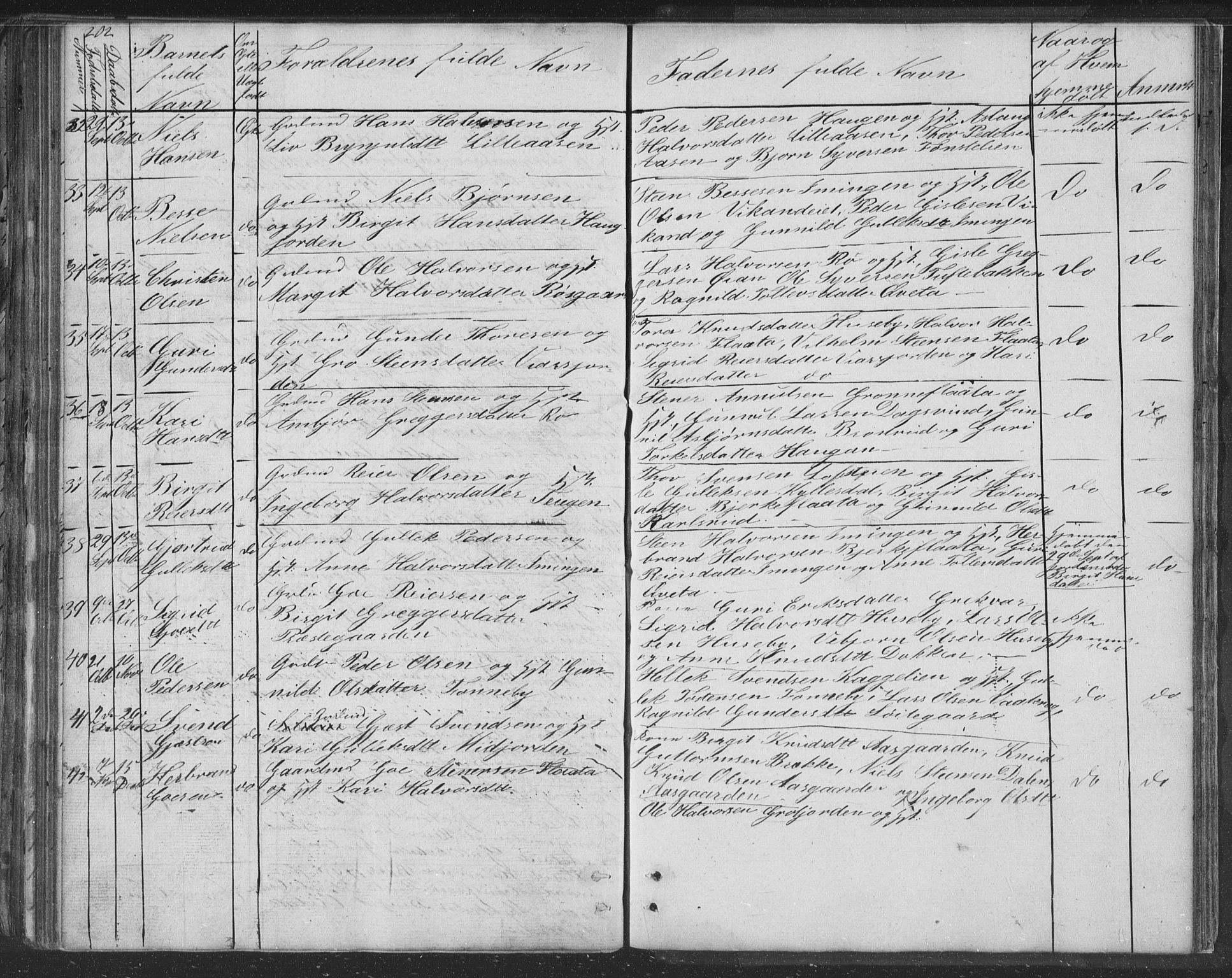 Nore kirkebøker, AV/SAKO-A-238/F/Fc/L0002: Parish register (official) no. III 2, 1836-1861, p. 202