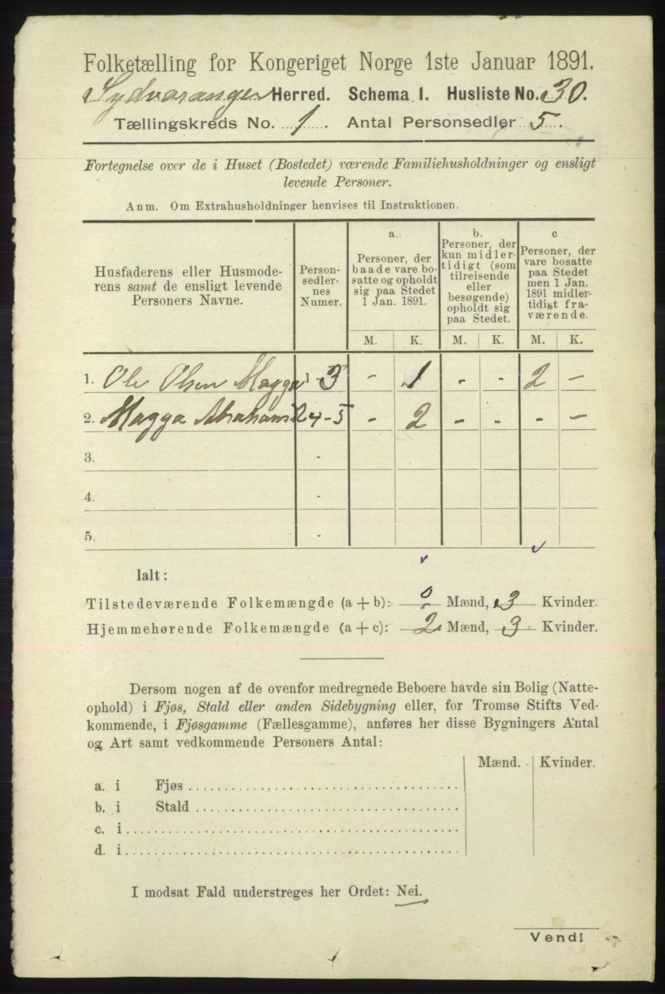 RA, 1891 census for 2030 Sør-Varanger, 1891, p. 50