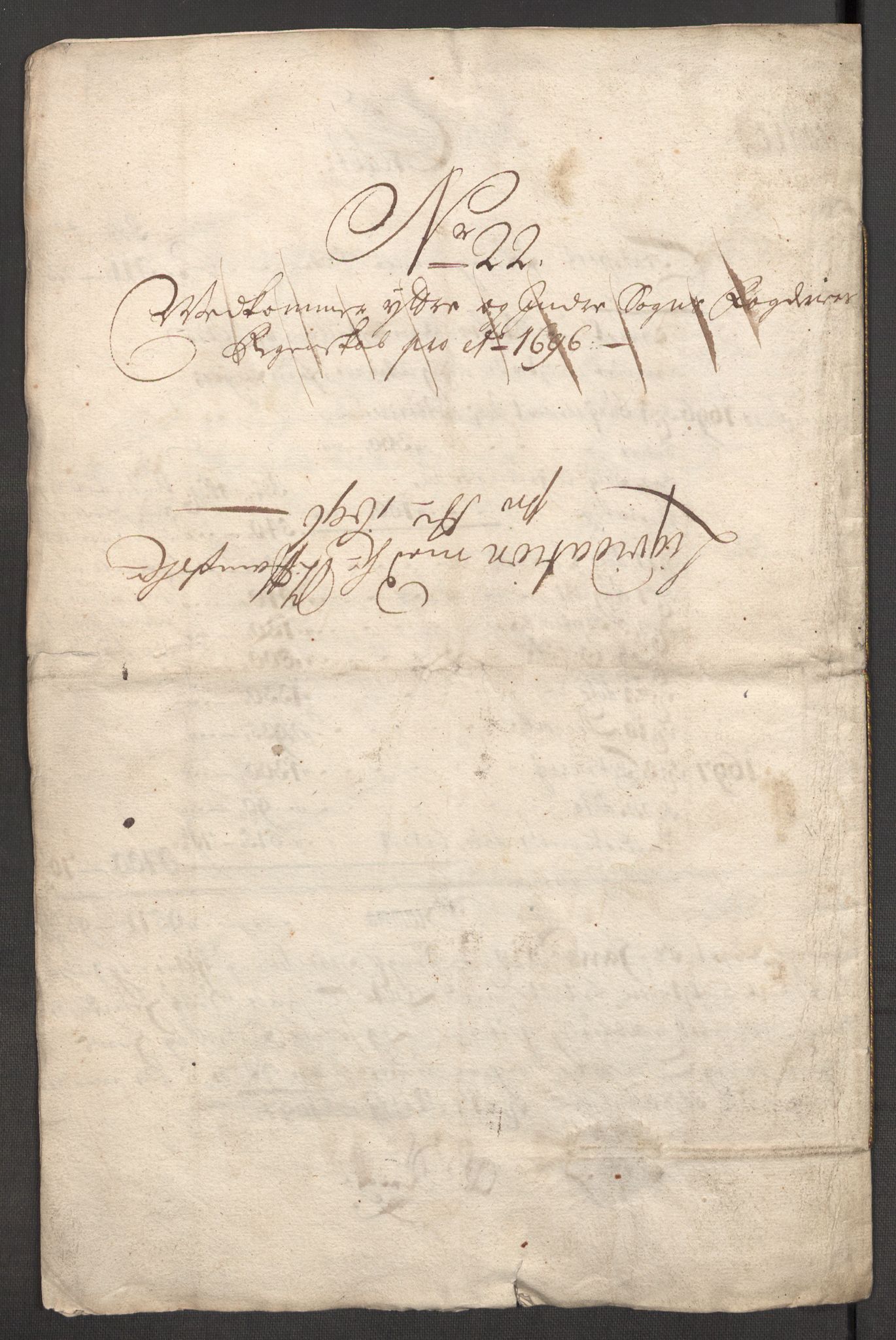 Rentekammeret inntil 1814, Reviderte regnskaper, Fogderegnskap, AV/RA-EA-4092/R52/L3309: Fogderegnskap Sogn, 1696-1697, p. 275