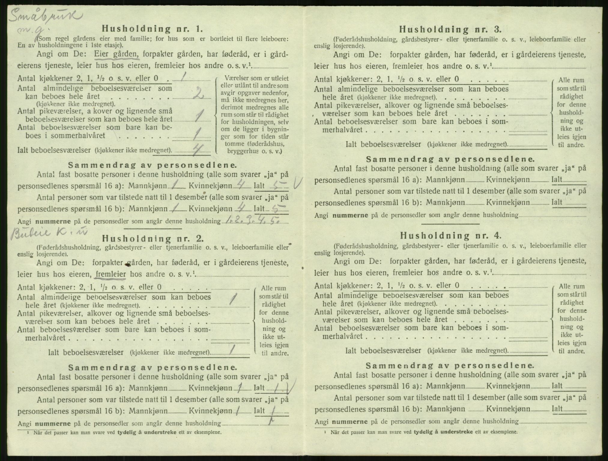 SAT, 1920 census for Norddal, 1920, p. 460