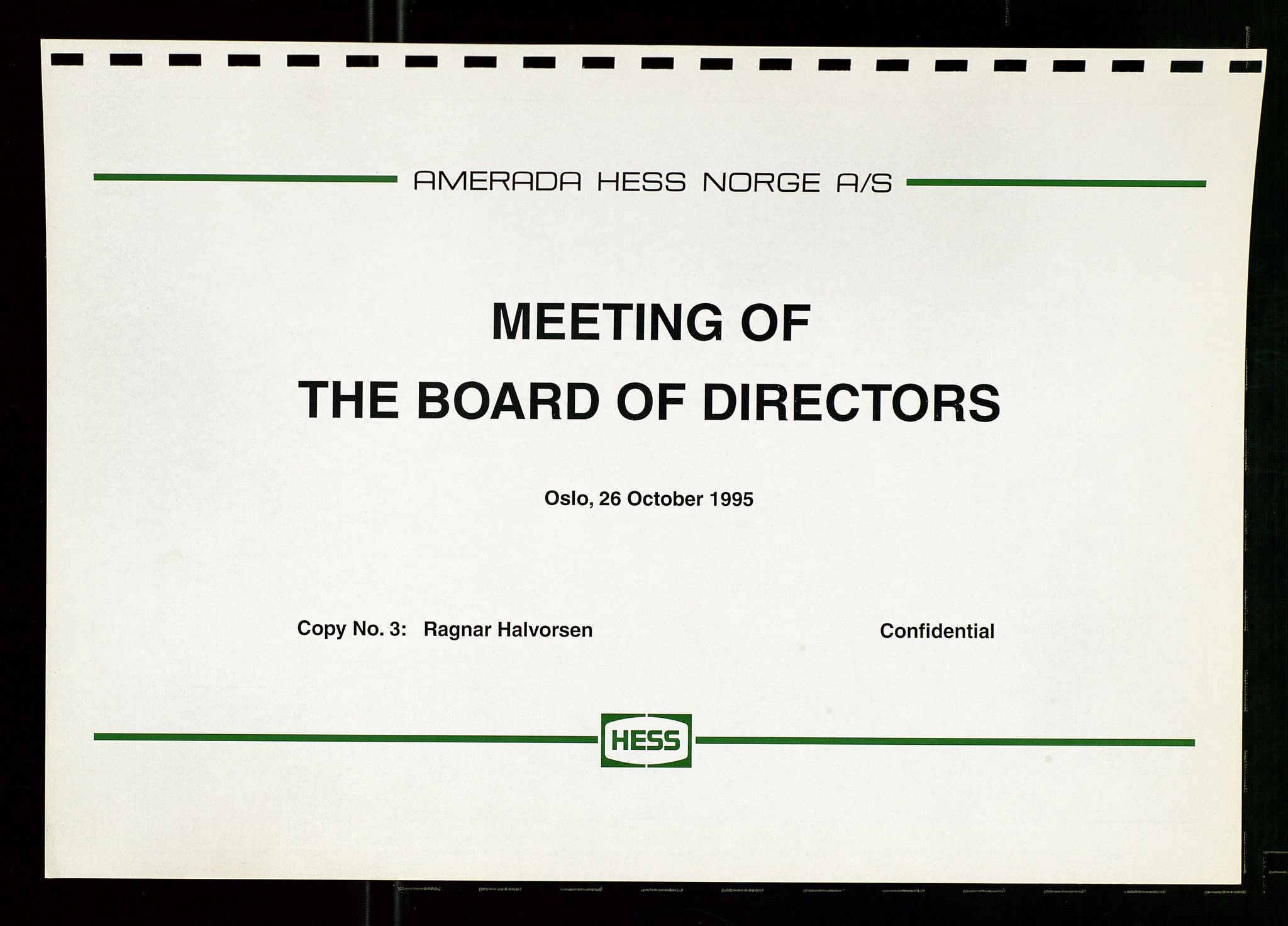 Pa 1766 - Hess Norge AS, AV/SAST-A-102451/A/Aa/L0001: Referater og sakspapirer, 1995-1997, p. 68