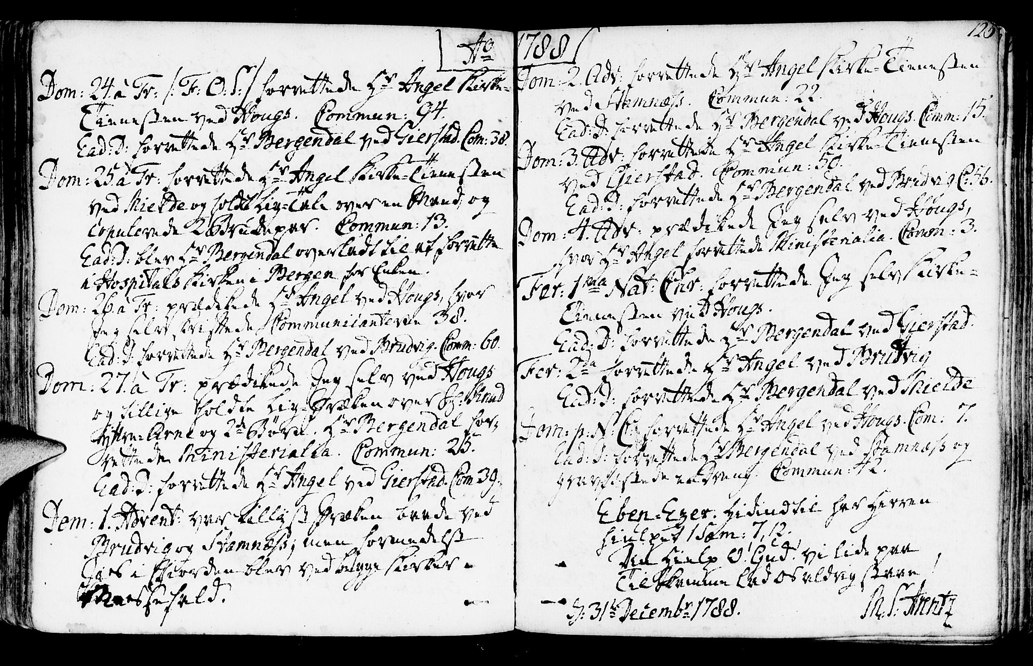 Haus sokneprestembete, AV/SAB-A-75601/H/Haa: Parish register (official) no. A 10, 1782-1796, p. 125