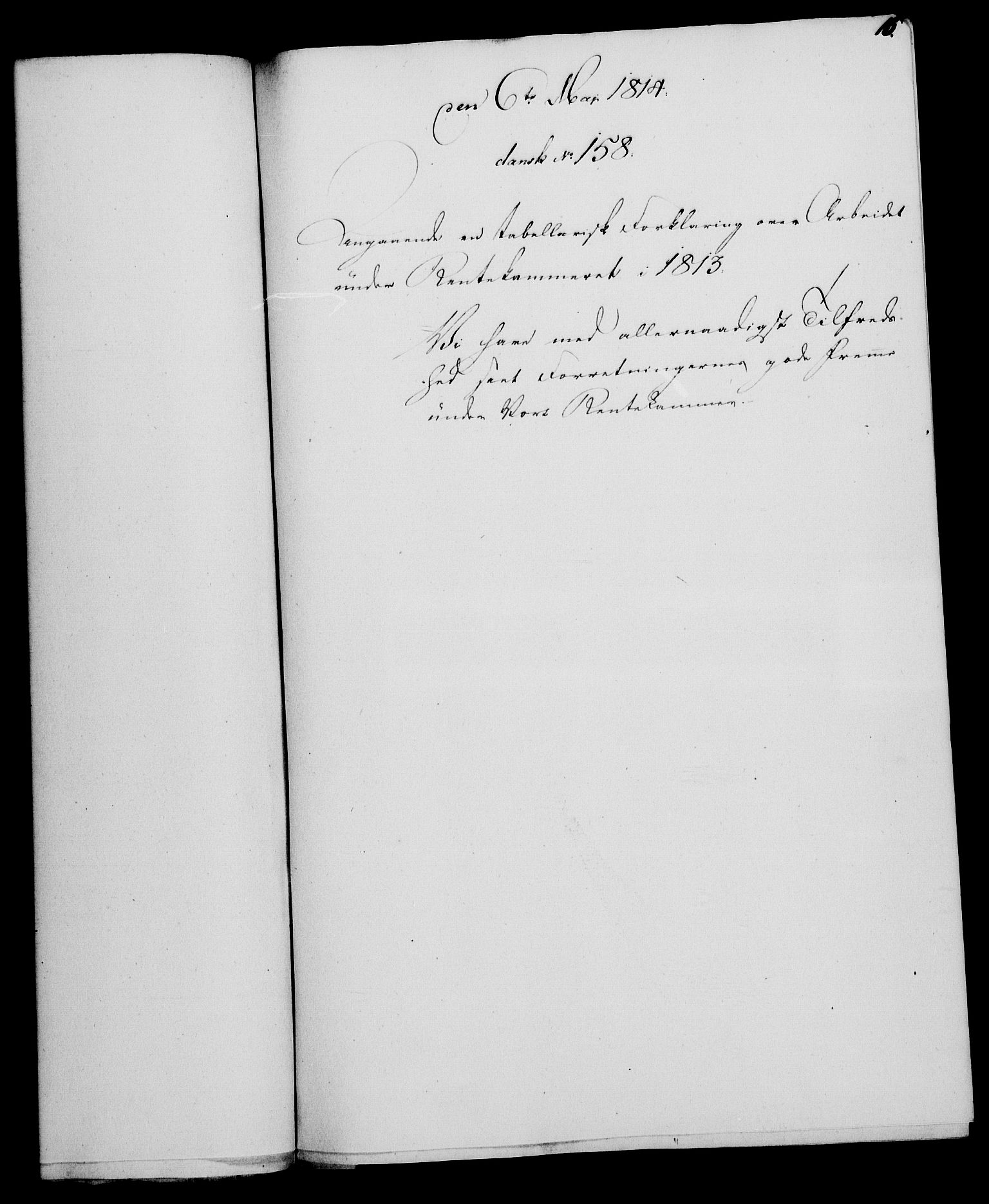 Rentekammeret, Kammerkanselliet, RA/EA-3111/G/Gf/Gfa/L0095: Norsk relasjons- og resolusjonsprotokoll (merket RK 52.95), 1813-1814, p. 609