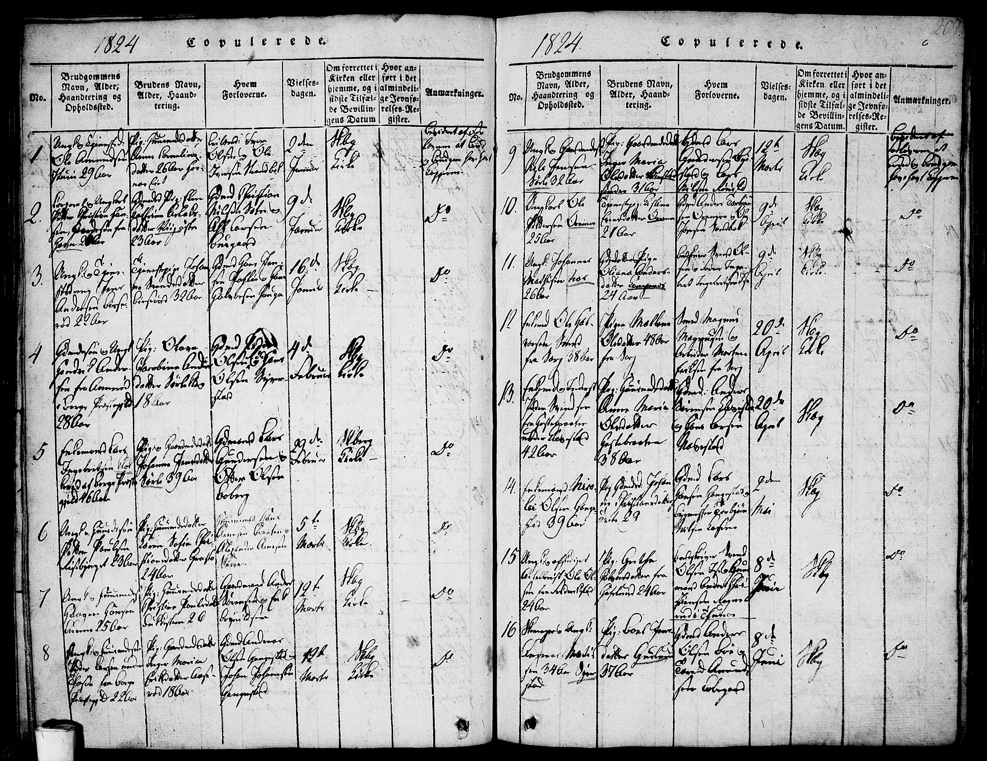 Skjeberg prestekontor Kirkebøker, SAO/A-10923/F/Fa/L0004: Parish register (official) no. I 4, 1815-1830, p. 209