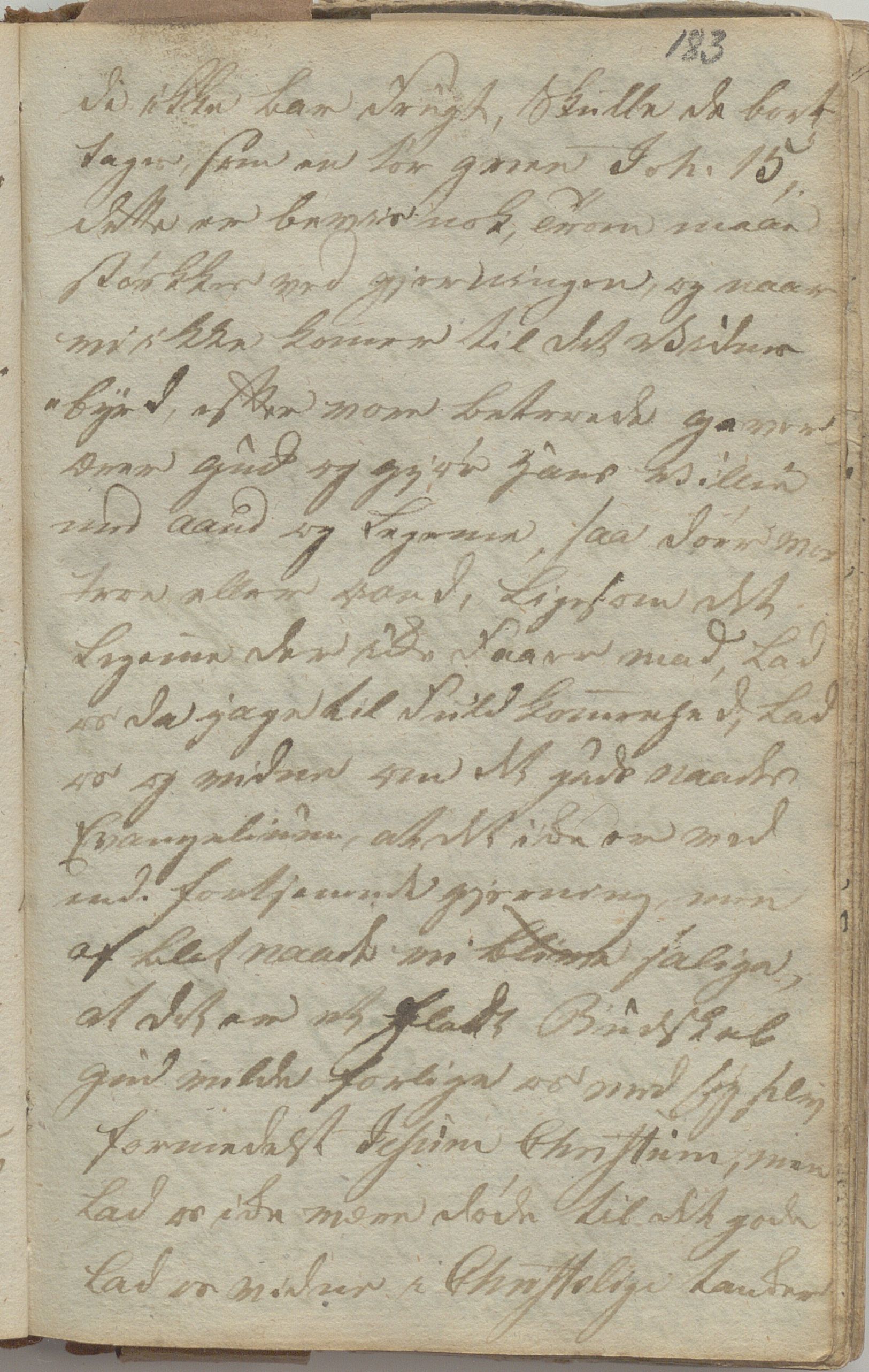 Heggtveitsamlingen, TMF/A-1007/H/L0049/0005: Kopibøker, brev, opptegnelser. / "Smaaland"- Bok tilhørt Ole Olsen Smaaland, 1815-1823, p. 183