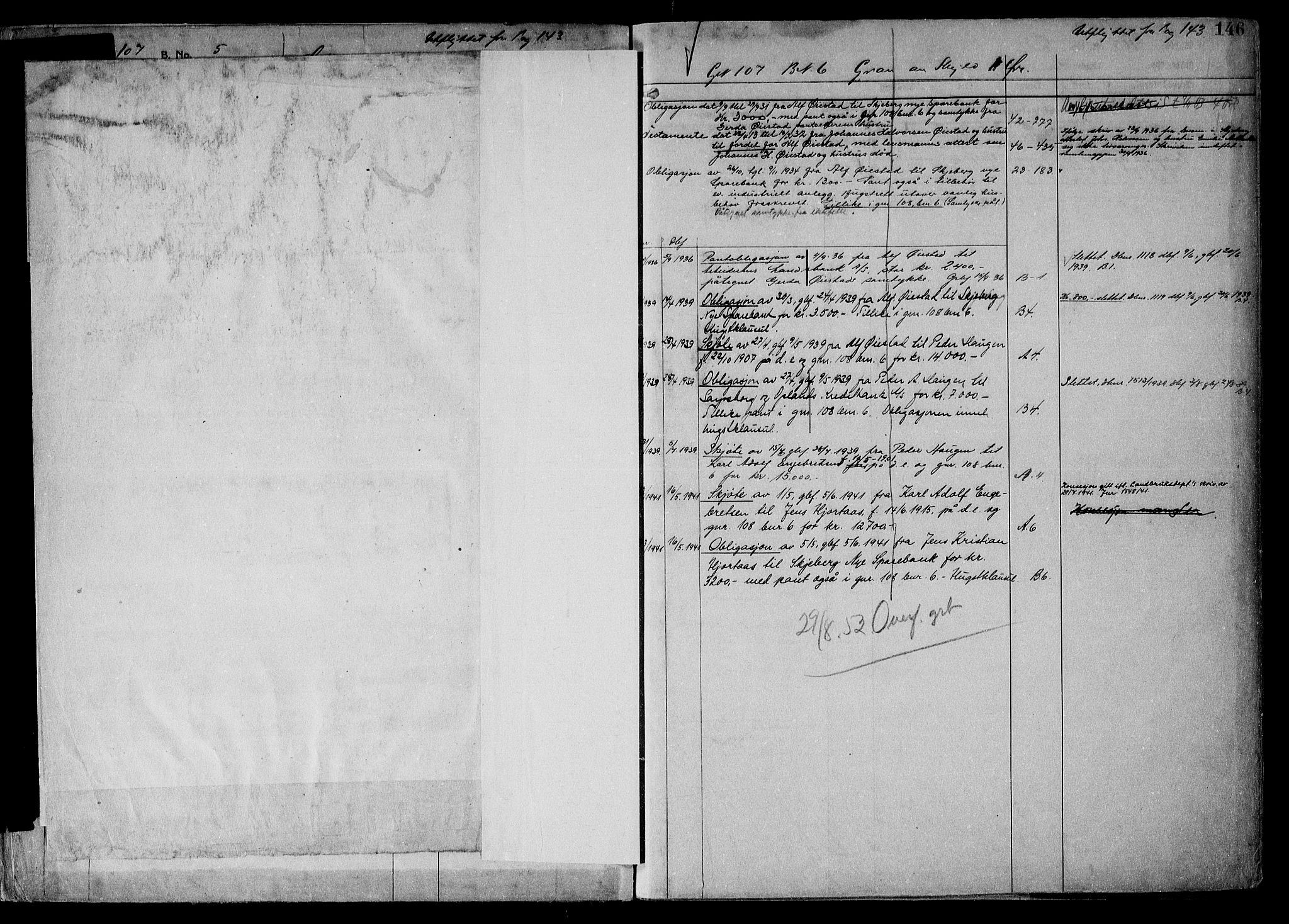 Tune sorenskriveri, AV/SAO-A-10470/G/Ga/Gab/Gabf/L0002a: Mortgage register no. VI 2a, 1910-1953, p. 146