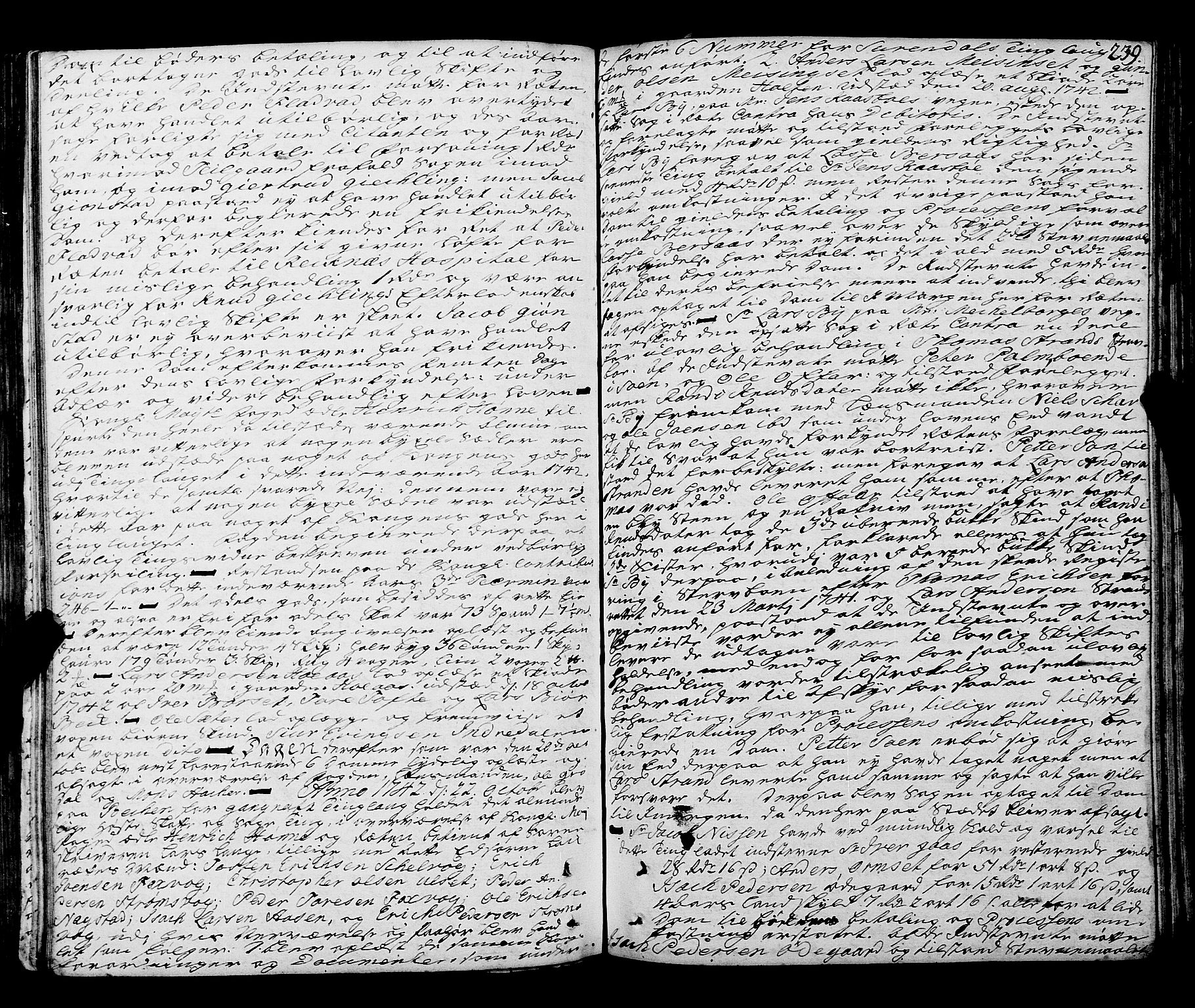 Nordmøre sorenskriveri, SAT/A-4132/1/1/1A/L0021: Tingbok nr. 20, 1740-1744, p. 238