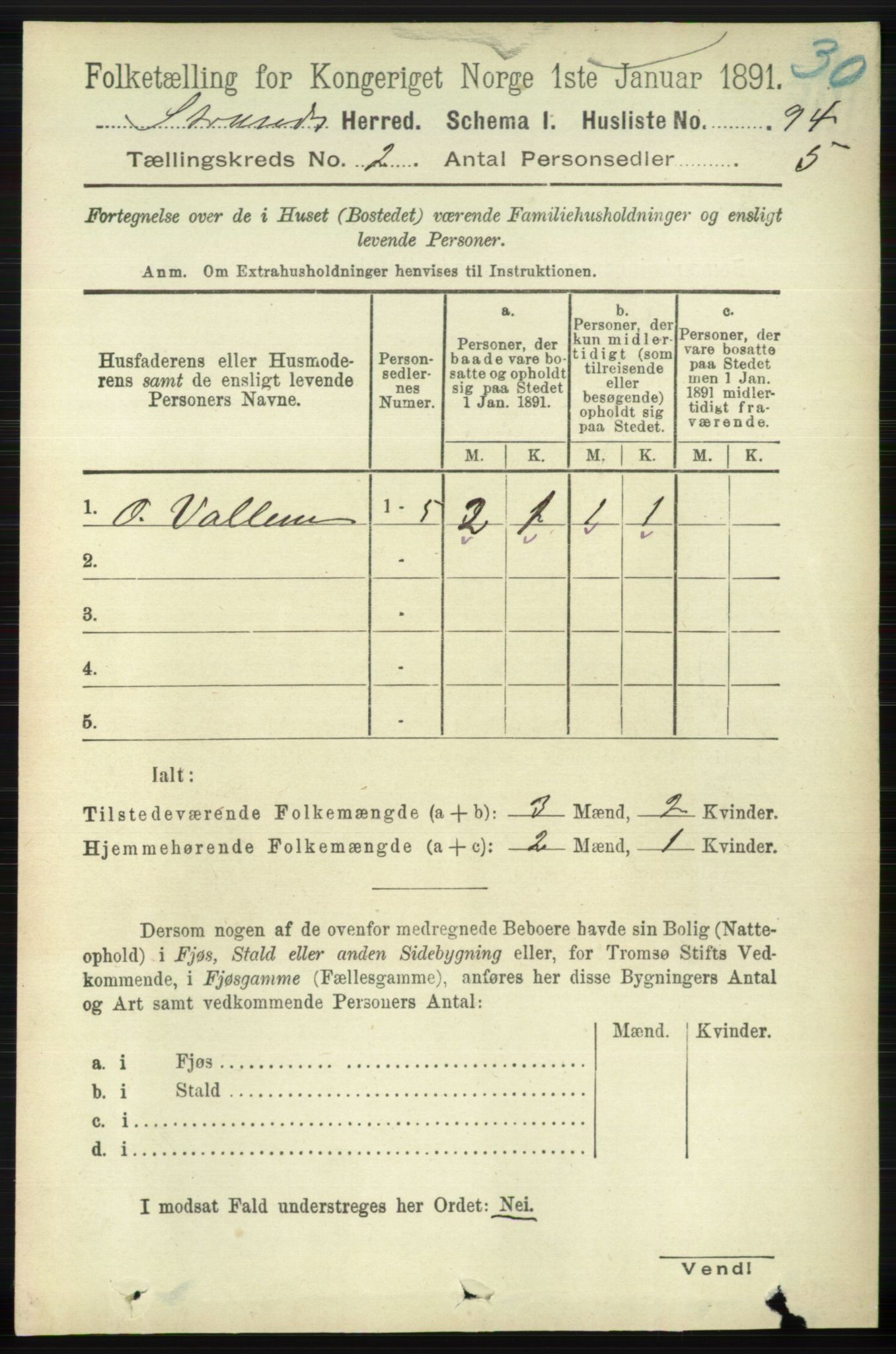 RA, 1891 census for 1130 Strand, 1891, p. 447