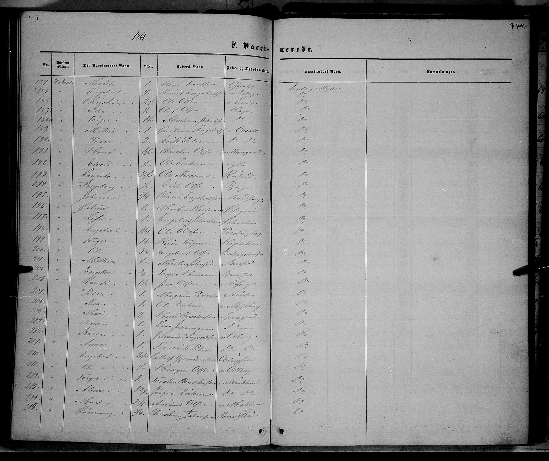 Ringebu prestekontor, SAH/PREST-082/H/Ha/Haa/L0007: Parish register (official) no. 7, 1860-1877, p. 344