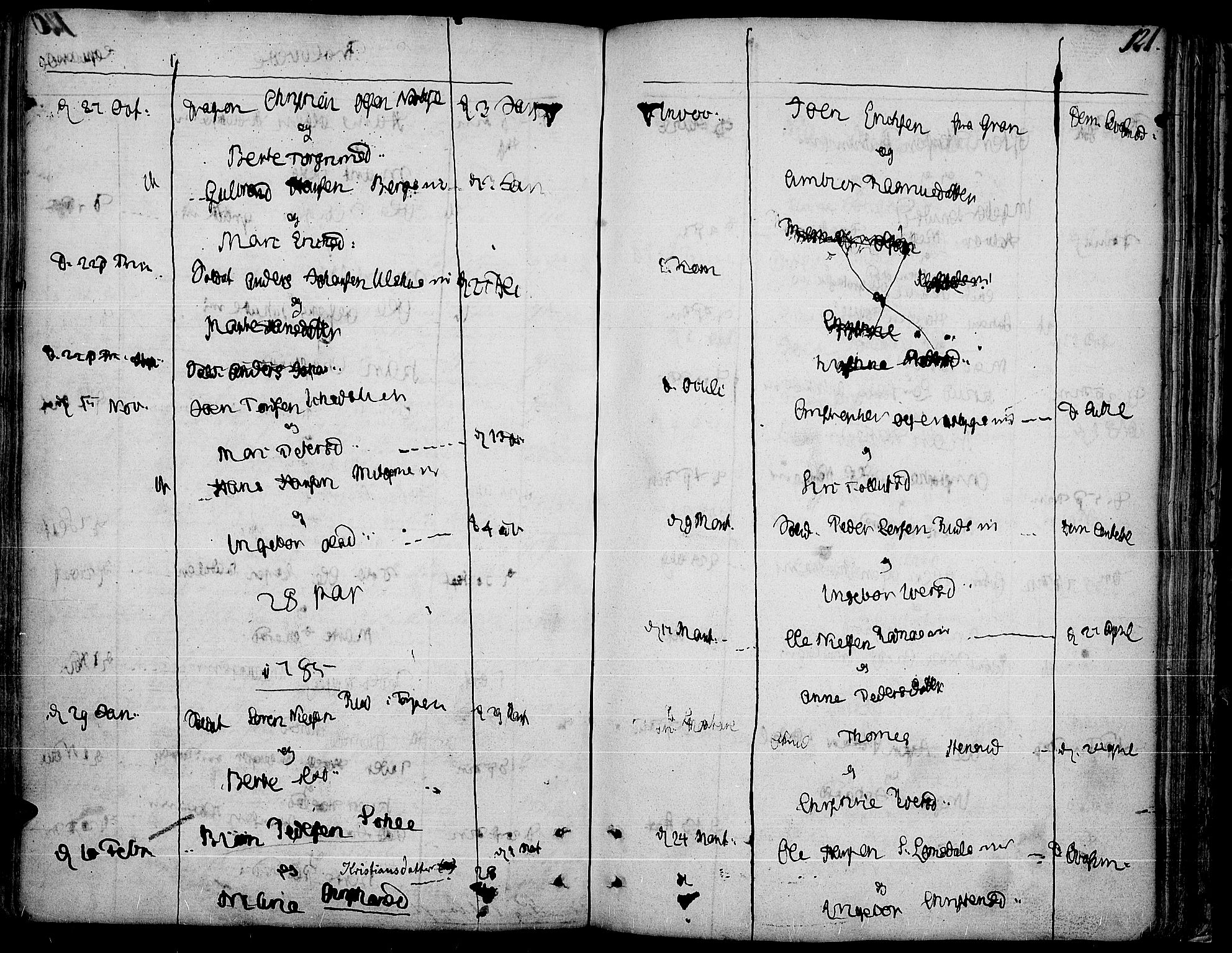 Land prestekontor, SAH/PREST-120/H/Ha/Haa/L0006: Parish register (official) no. 6, 1784-1813, p. 121