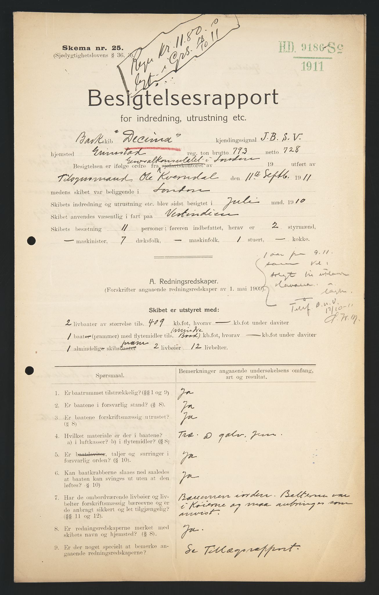 Sjøfartsdirektoratet med forløpere, skipsmapper slettede skip, AV/RA-S-4998/F/Fa/L0235: --, 1847-1930, p. 303