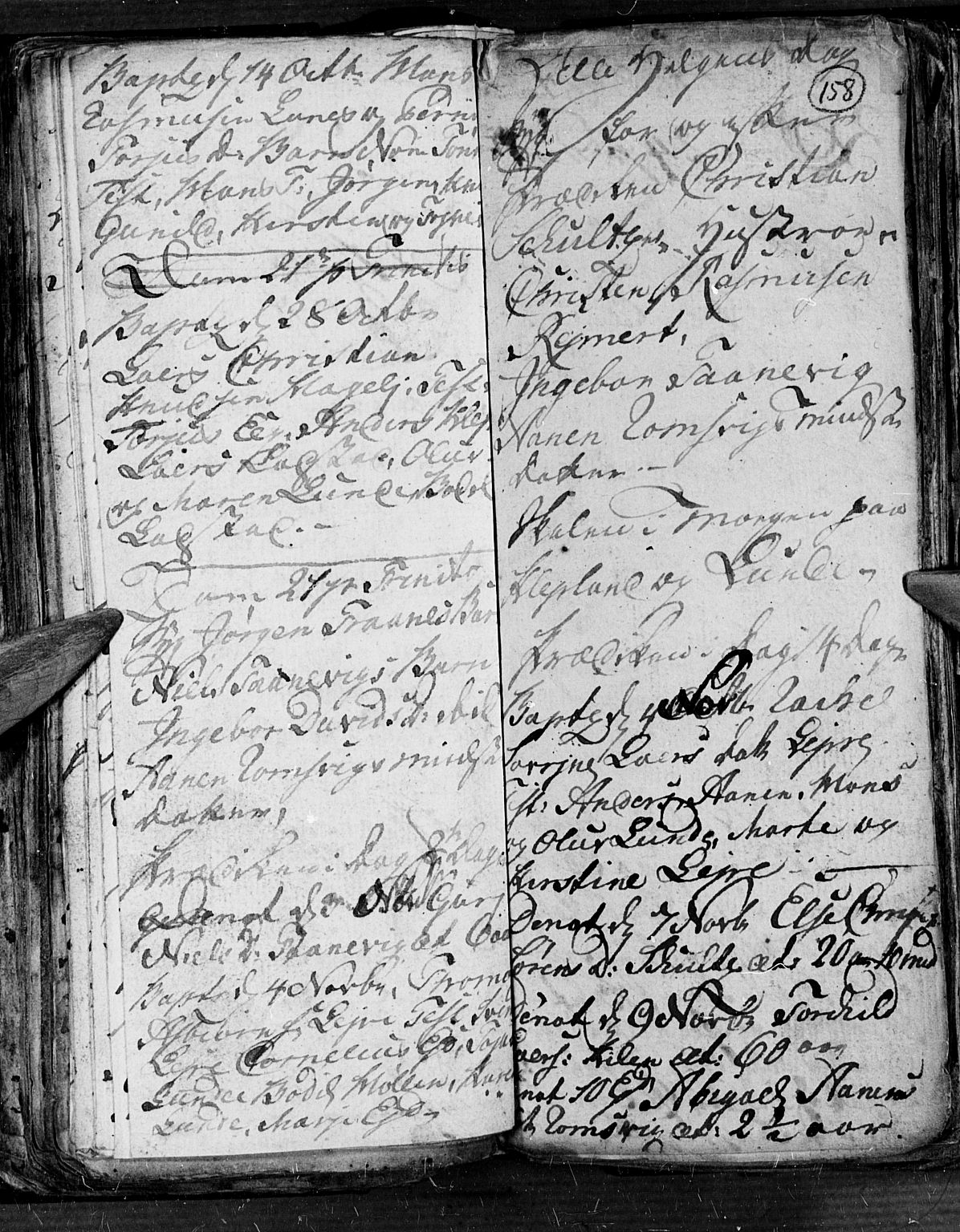 SAK, Søgne sokneprestkontor, SAK/1111-0037/F/Fb/Fbb/L0001Parish register (copy) no. B 1, 1779-1802, p. 158