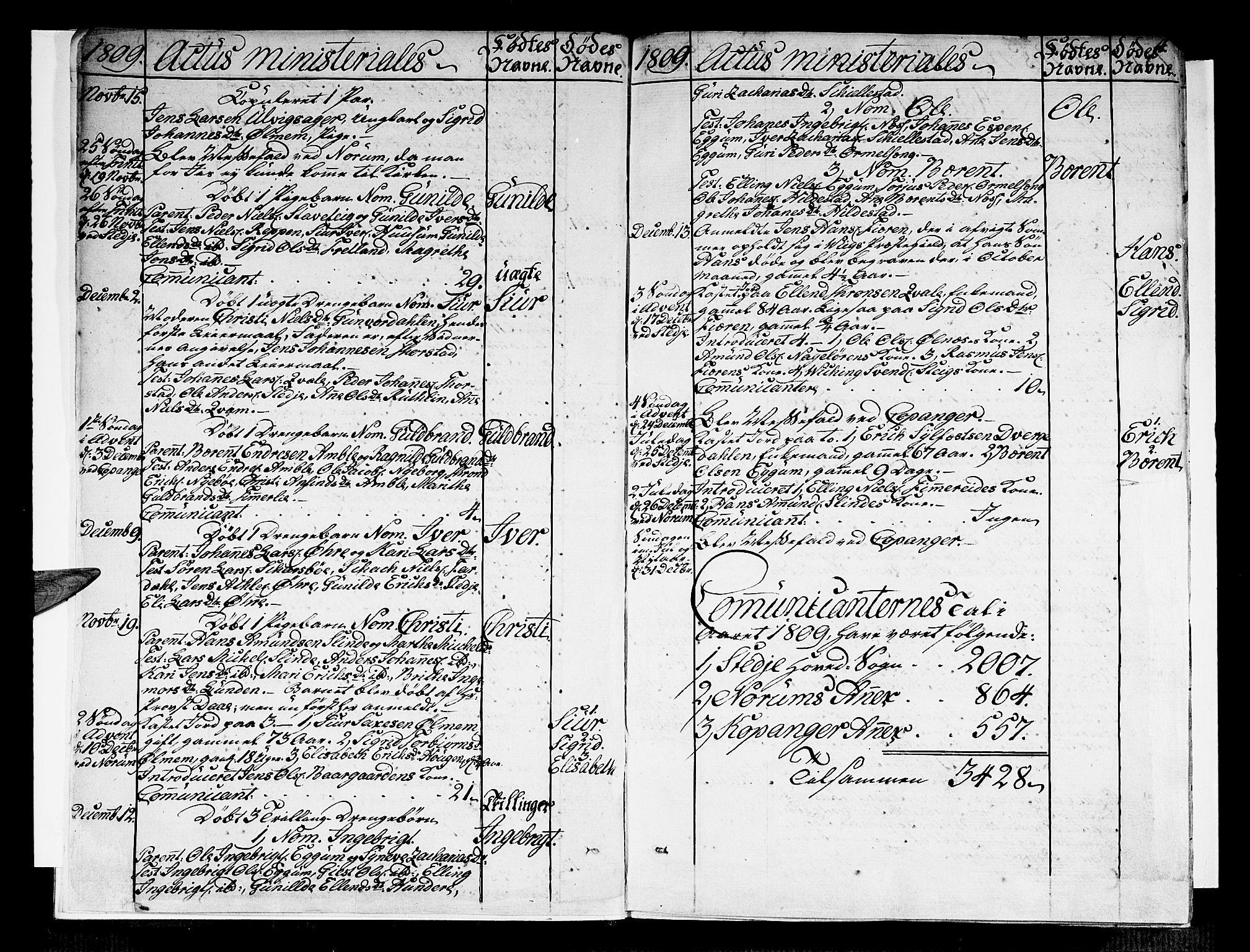 Sogndal sokneprestembete, SAB/A-81301/H/Haa/Haaa/L0009: Parish register (official) no. A 9, 1809-1821, p. 4