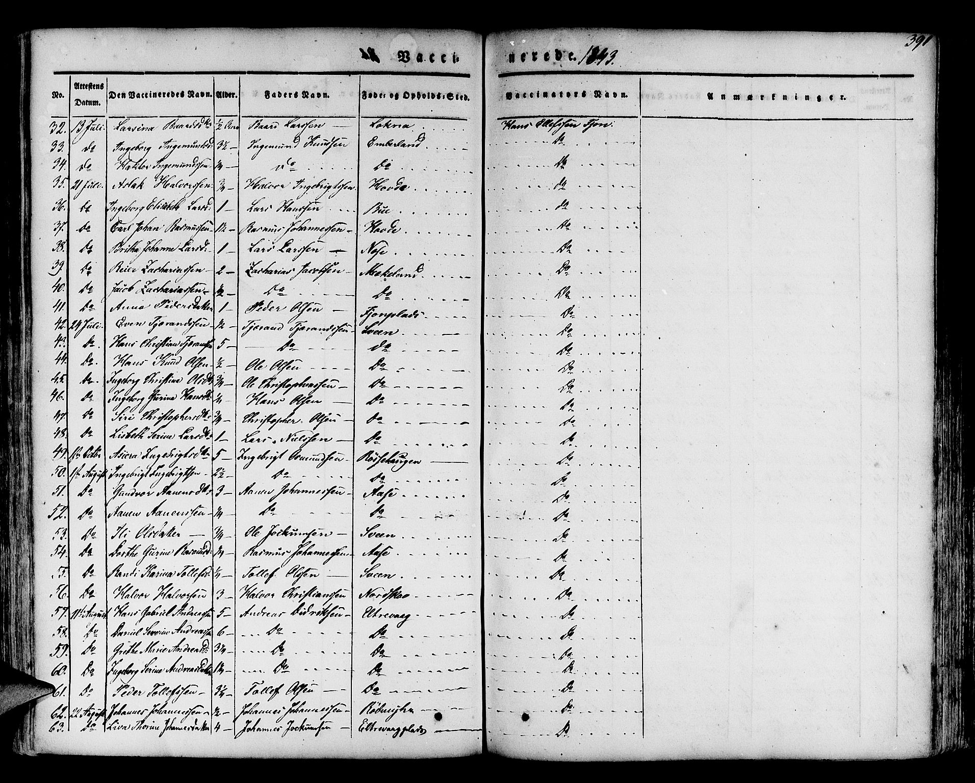 Finnås sokneprestembete, SAB/A-99925/H/Ha/Haa/Haaa/L0006: Parish register (official) no. A 6, 1836-1850, p. 391