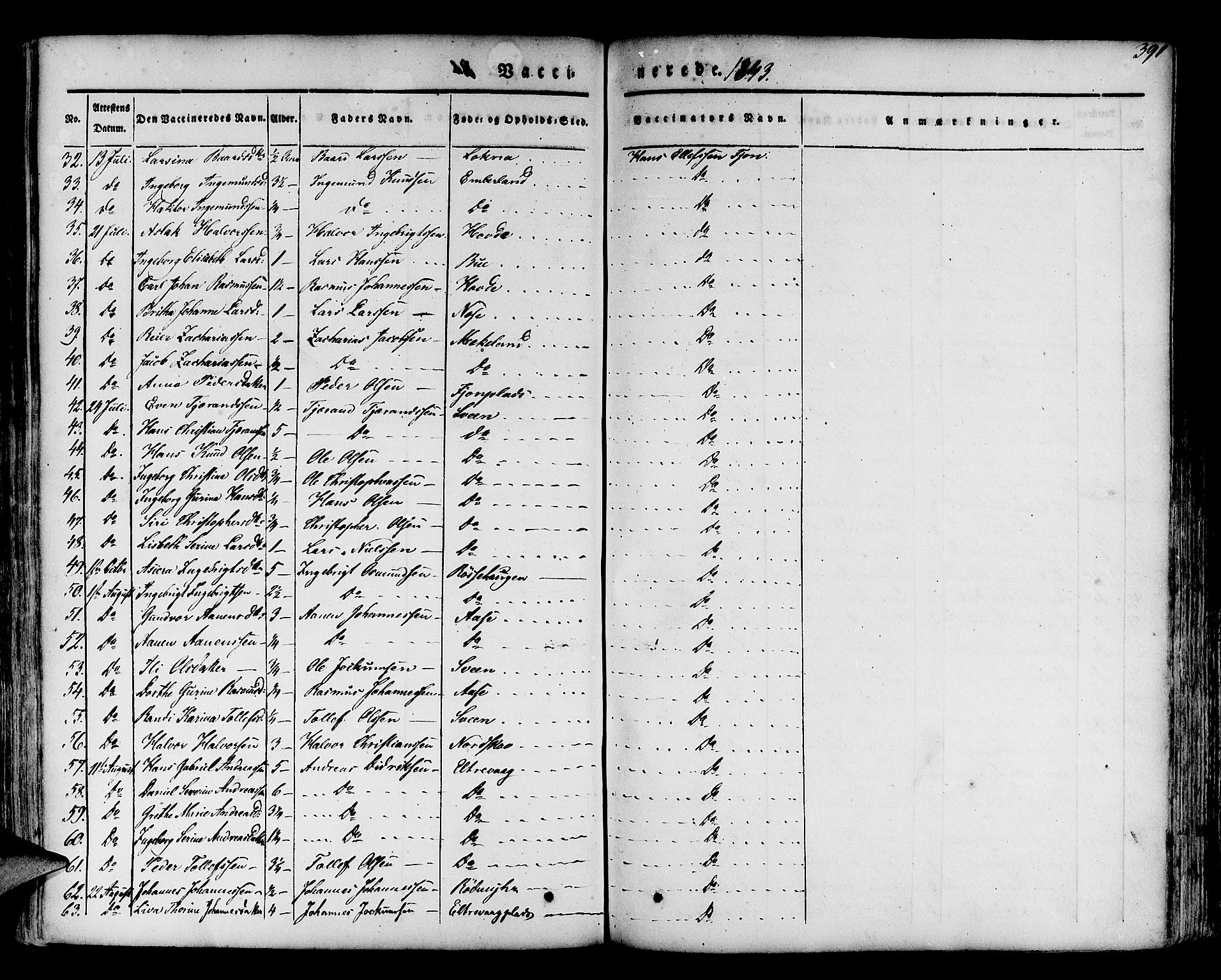 Finnås sokneprestembete, AV/SAB-A-99925/H/Ha/Haa/Haaa/L0006: Parish register (official) no. A 6, 1836-1850, p. 391