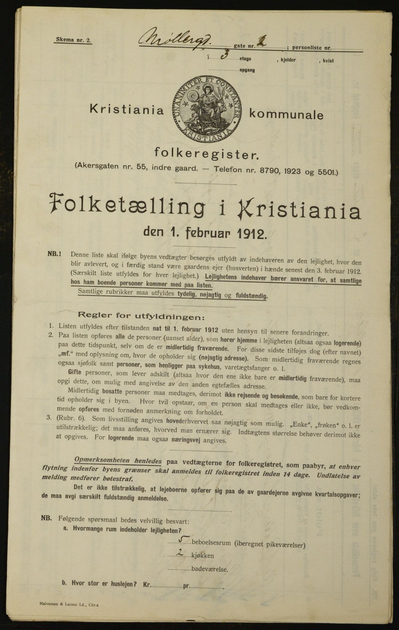 OBA, Municipal Census 1912 for Kristiania, 1912, p. 68944