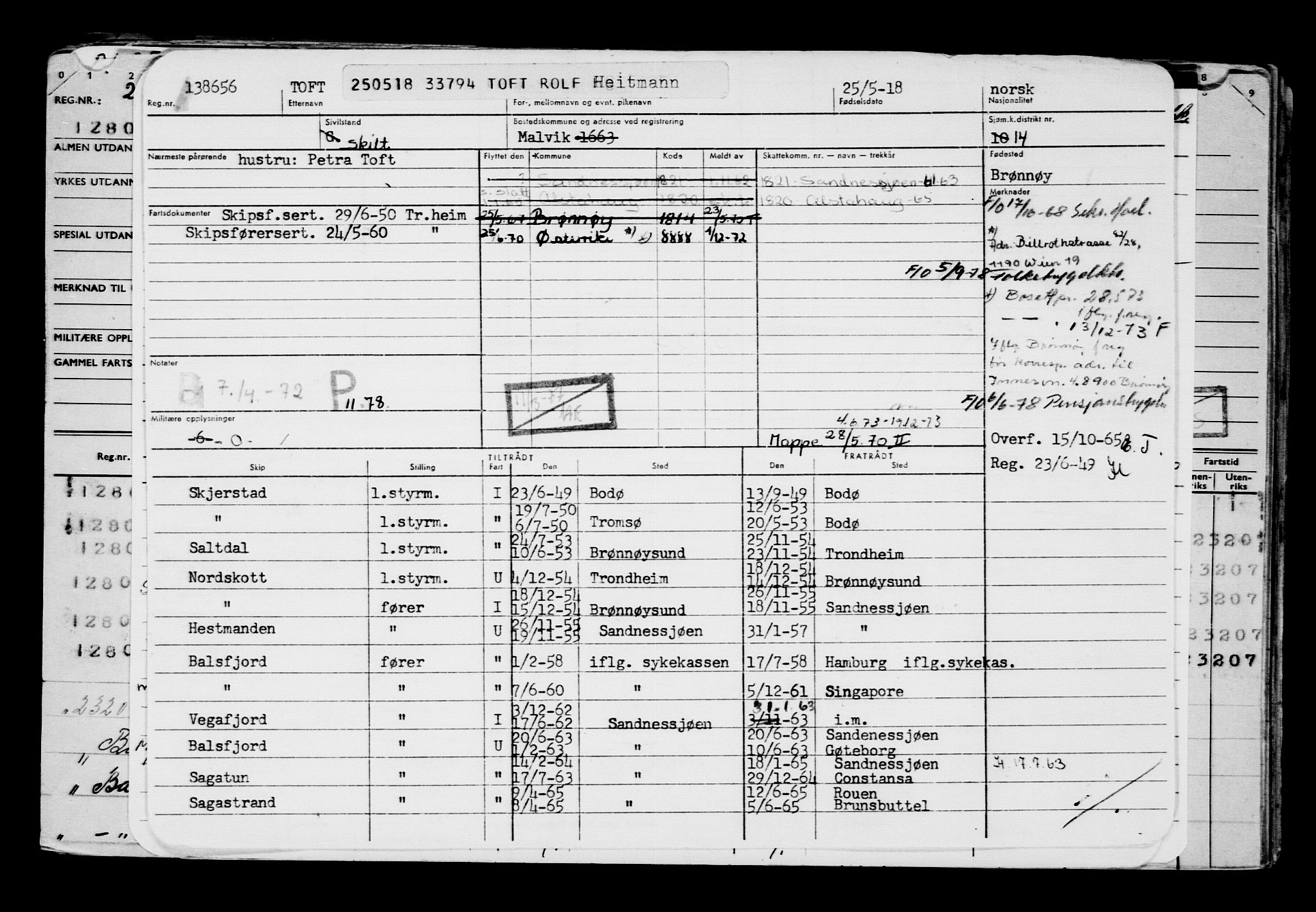 Direktoratet for sjømenn, AV/RA-S-3545/G/Gb/L0158: Hovedkort, 1918, p. 543