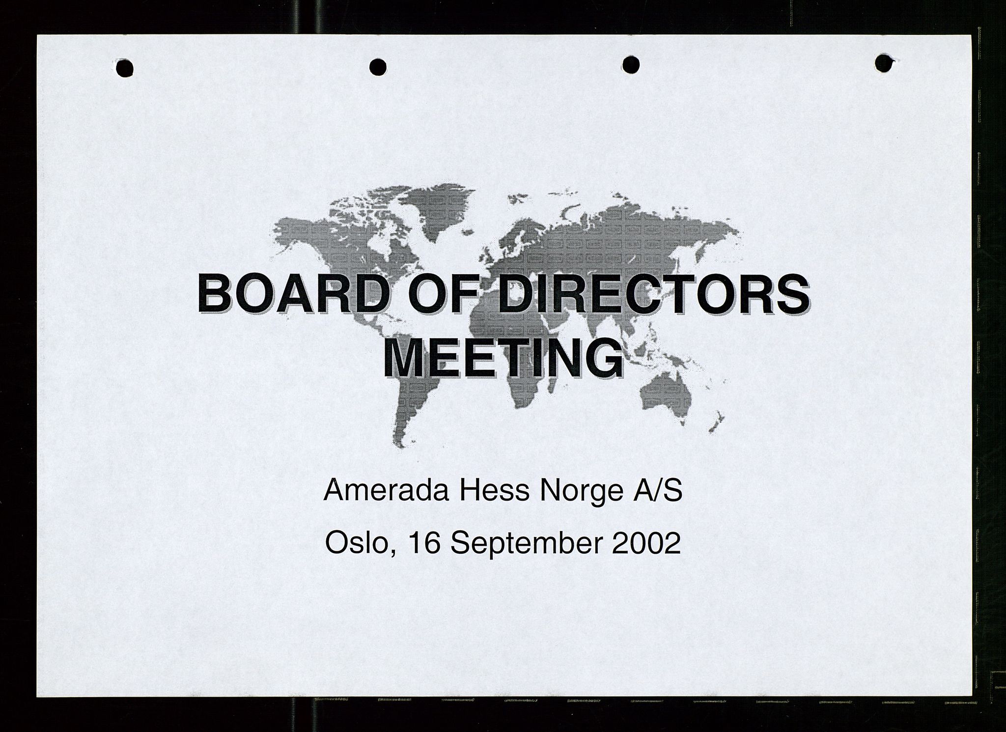 Pa 1766 - Hess Norge AS, AV/SAST-A-102451/A/Aa/L0005: Referater og sakspapirer, 2002-2005, p. 3