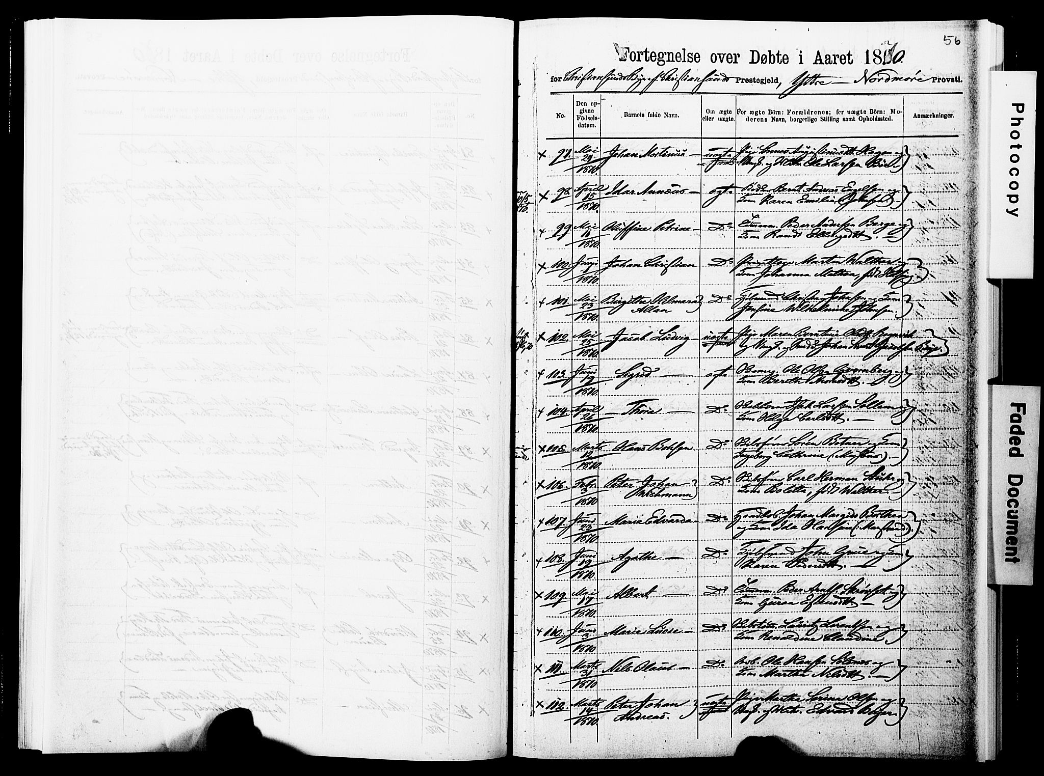 Ministerialprotokoller, klokkerbøker og fødselsregistre - Møre og Romsdal, AV/SAT-A-1454/572/L0857: Parish register (official) no. 572D01, 1866-1872, p. 56