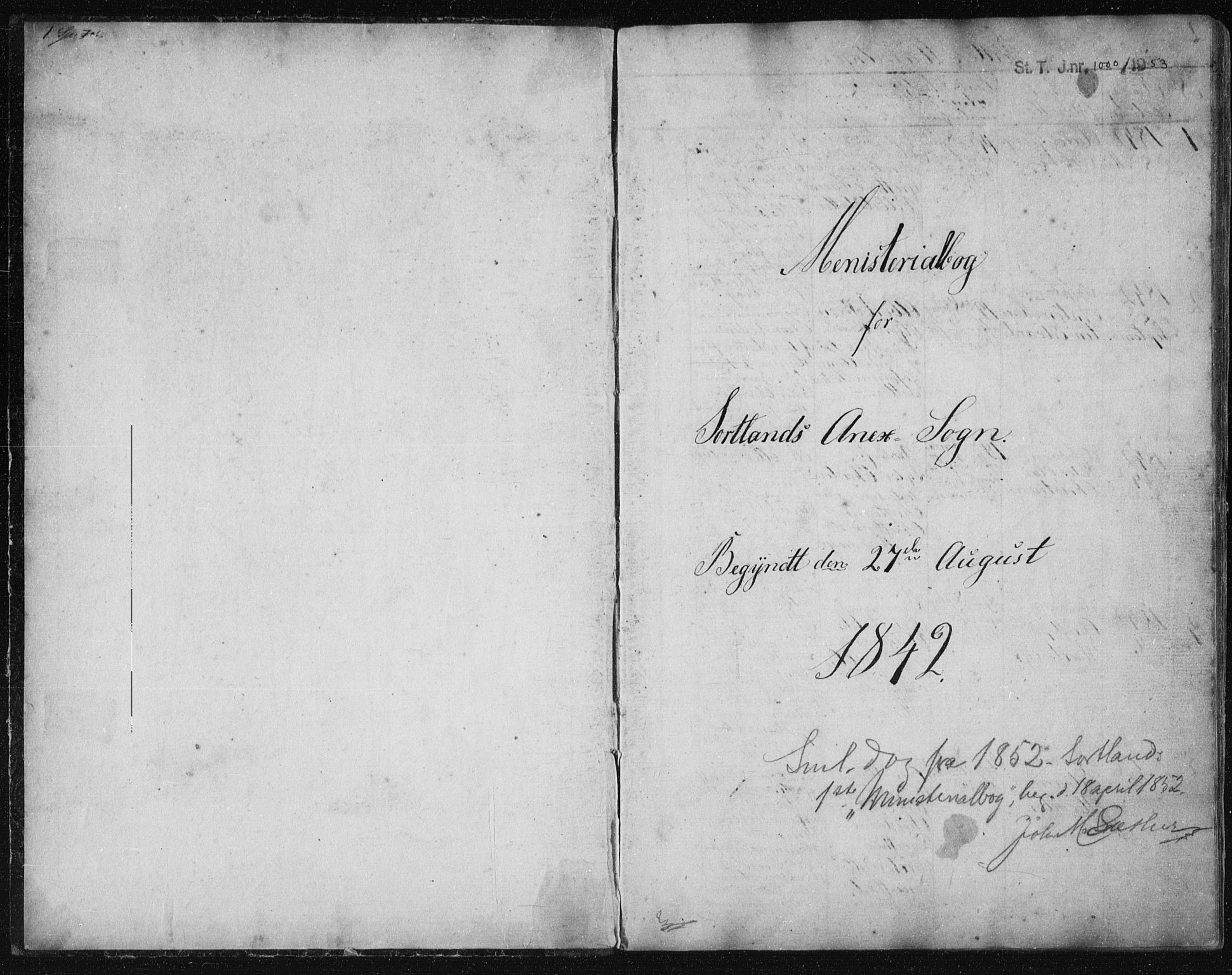 Ministerialprotokoller, klokkerbøker og fødselsregistre - Nordland, AV/SAT-A-1459/895/L1379: Parish register (copy) no. 895C01, 1842-1858