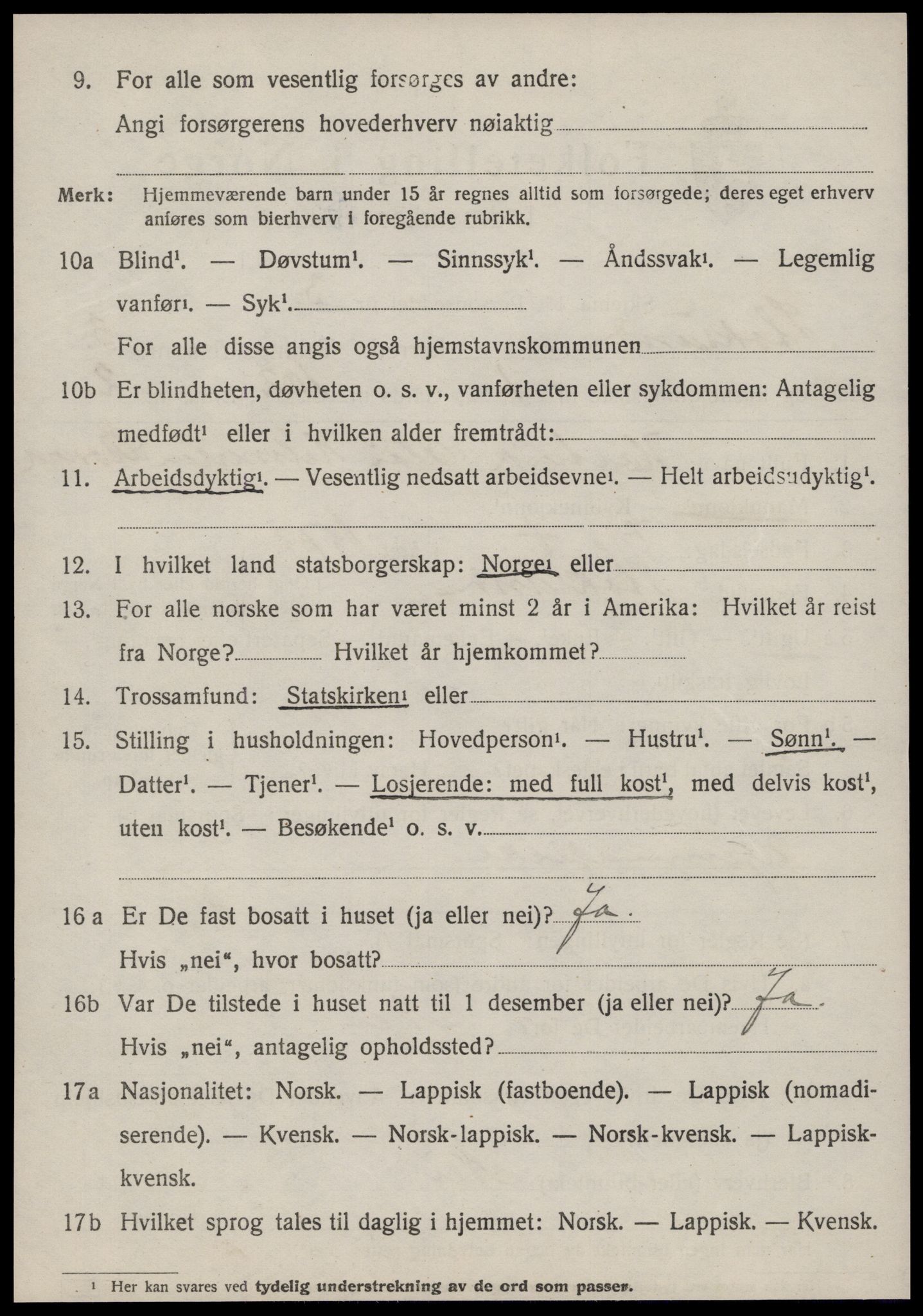 SAT, 1920 census for Stoksund, 1920, p. 1467