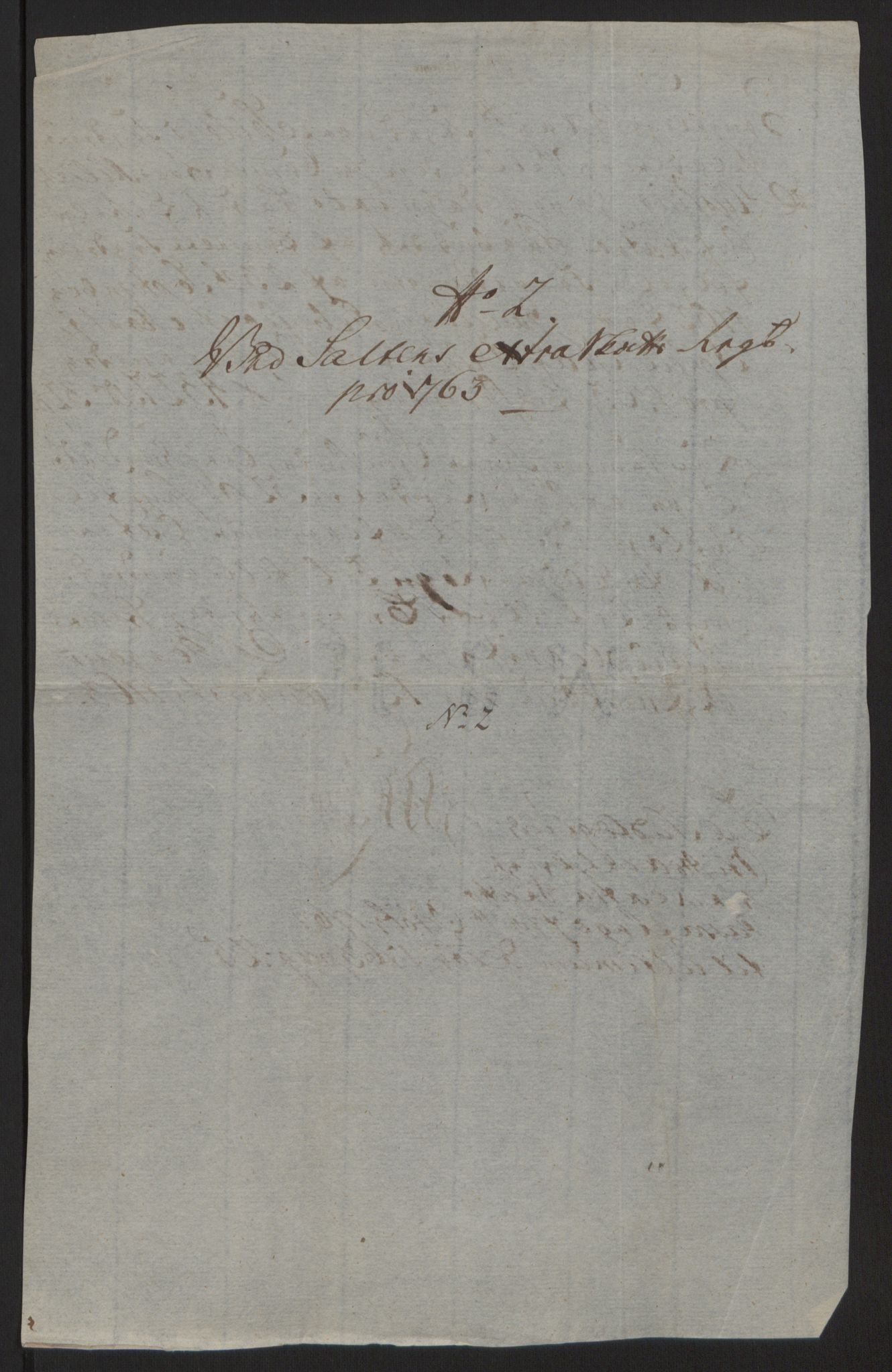 Rentekammeret inntil 1814, Reviderte regnskaper, Fogderegnskap, RA/EA-4092/R66/L4670: Ekstraskatten Salten, 1762-1764, p. 159