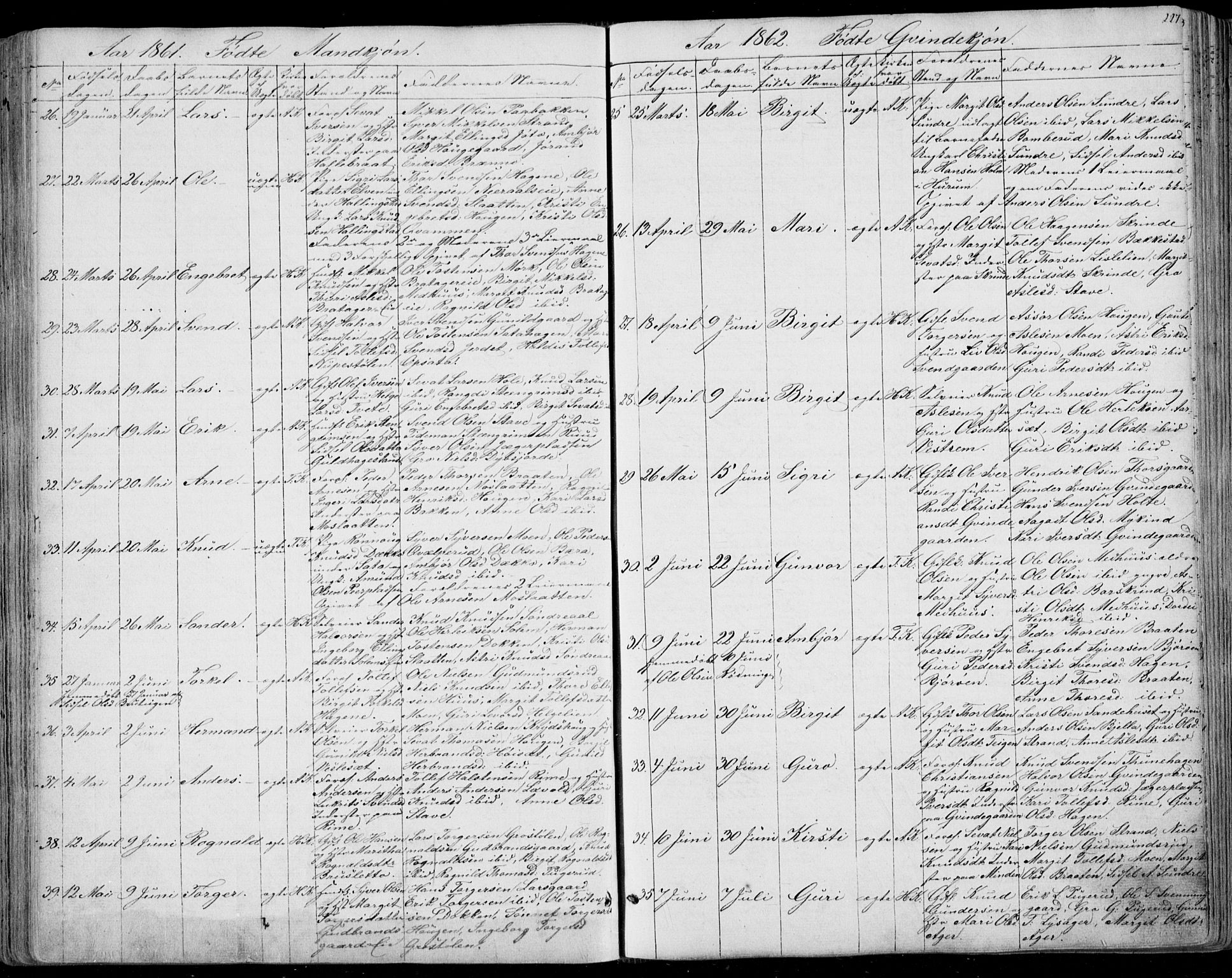 Ål kirkebøker, AV/SAKO-A-249/F/Fa/L0006: Parish register (official) no. I 6, 1849-1864, p. 227