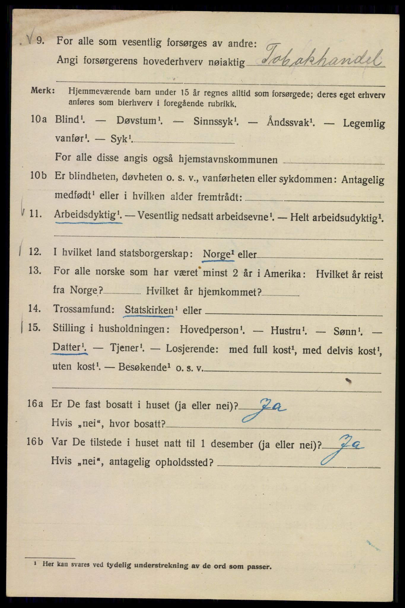 SAO, 1920 census for Kristiania, 1920, p. 419620