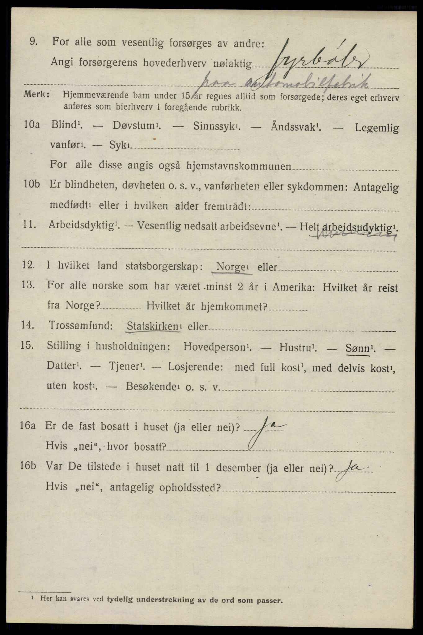 SAO, 1920 census for Moss land district, 1920, p. 6822