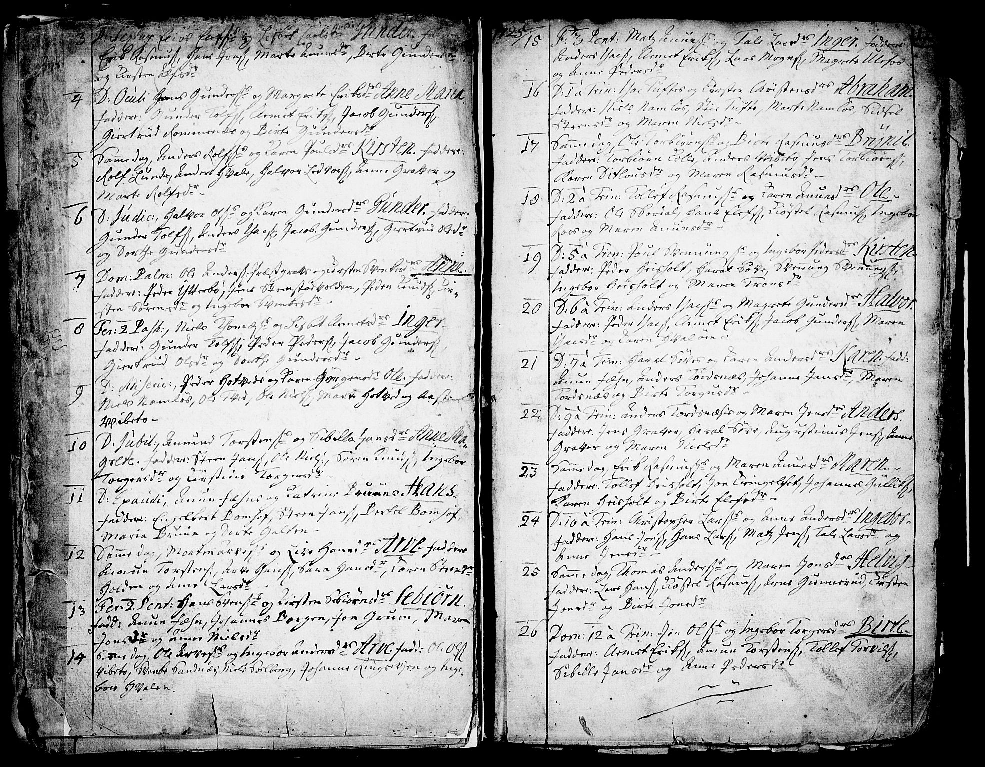 Holla kirkebøker, SAKO/A-272/F/Fa/L0001: Parish register (official) no. 1, 1717-1779, p. 12