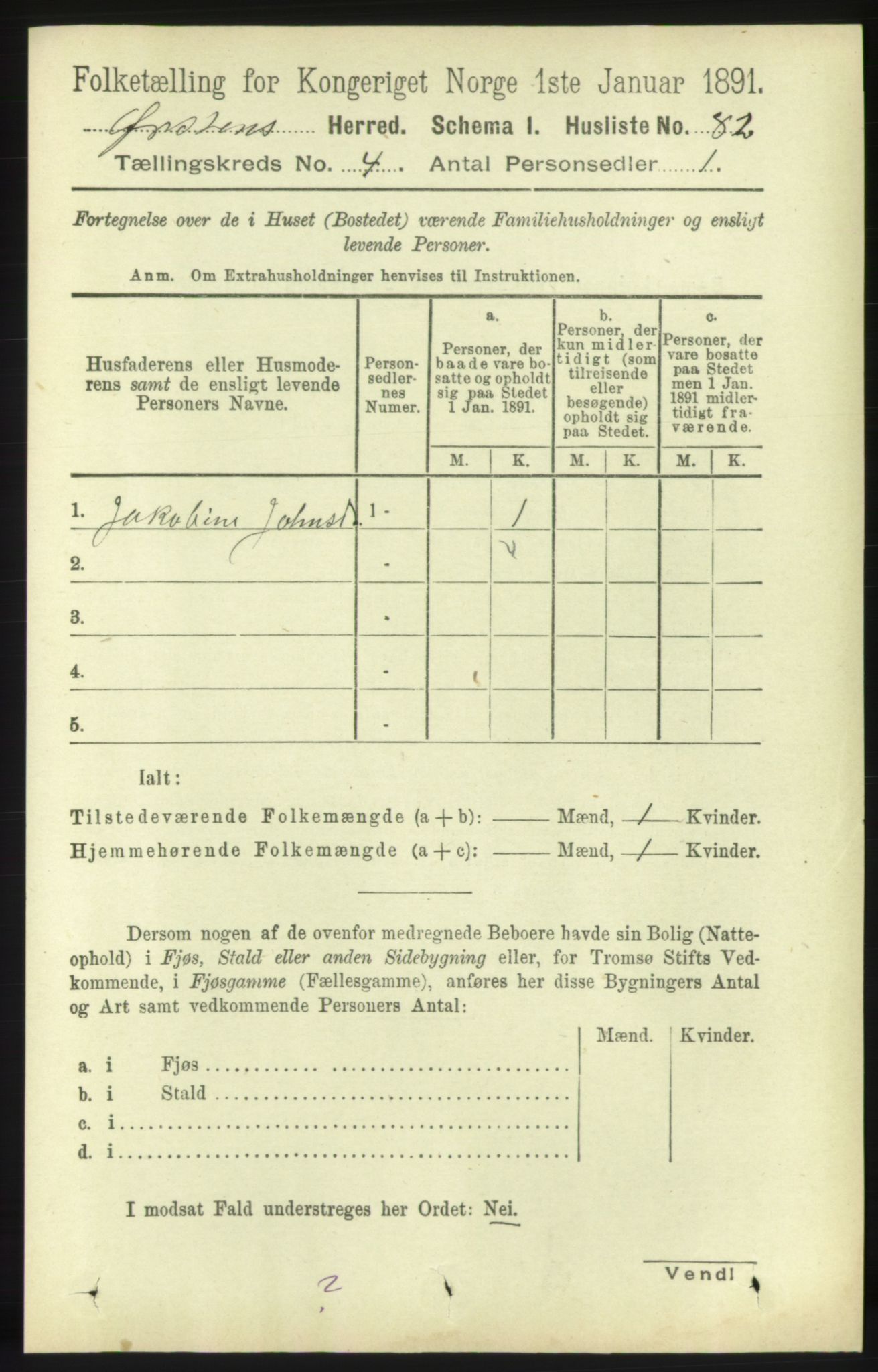 RA, 1891 census for 1520 Ørsta, 1891, p. 1667