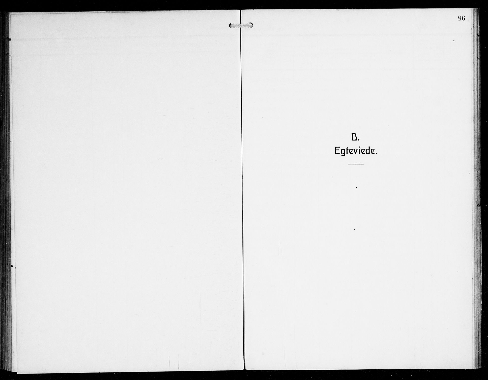 Herdla Sokneprestembete, SAB/A-75701/H/Hab: Parish register (copy) no. B 1, 1909-1929, p. 86