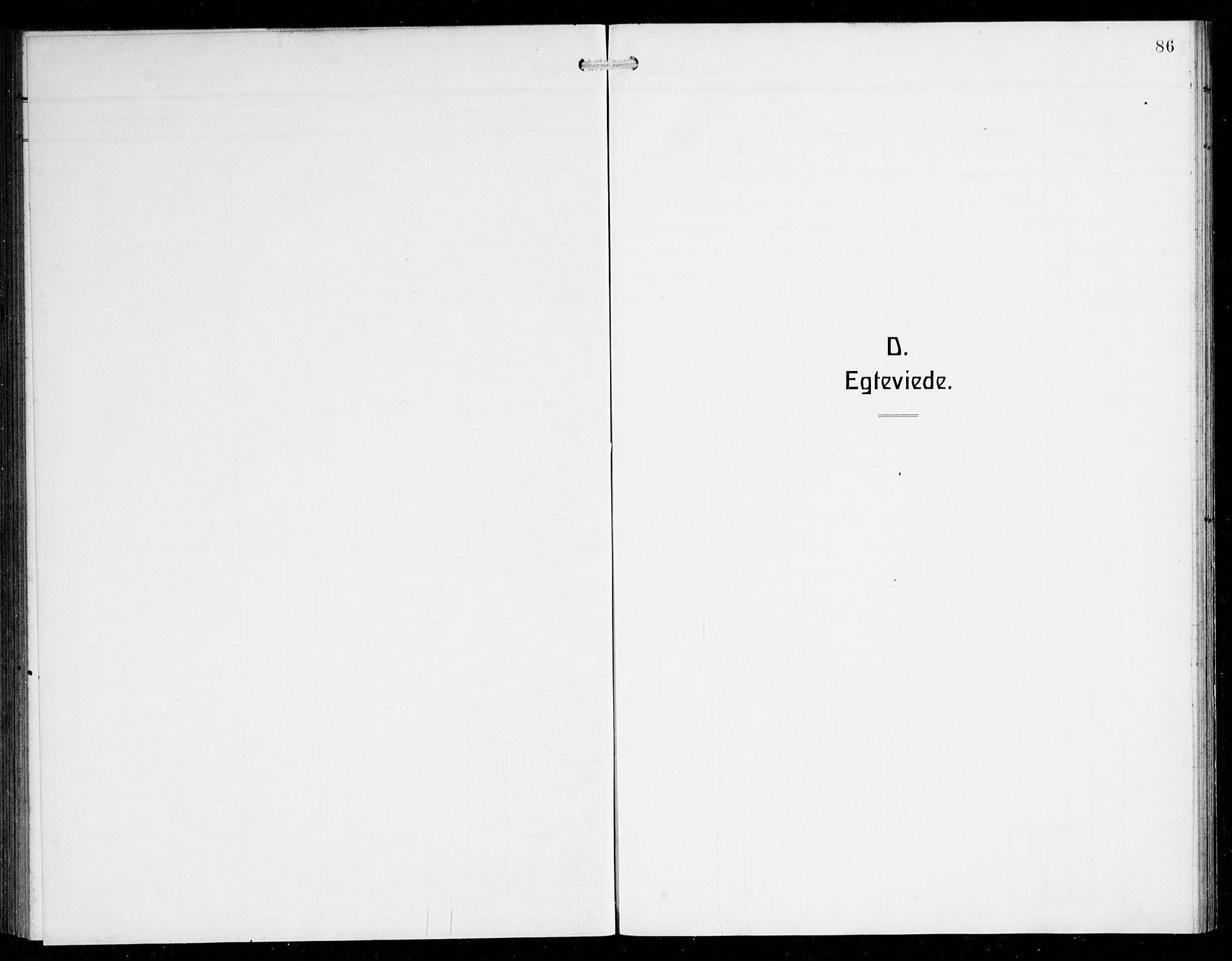 Herdla Sokneprestembete, AV/SAB-A-75701/H/Hab: Parish register (copy) no. B 1, 1909-1929, p. 86