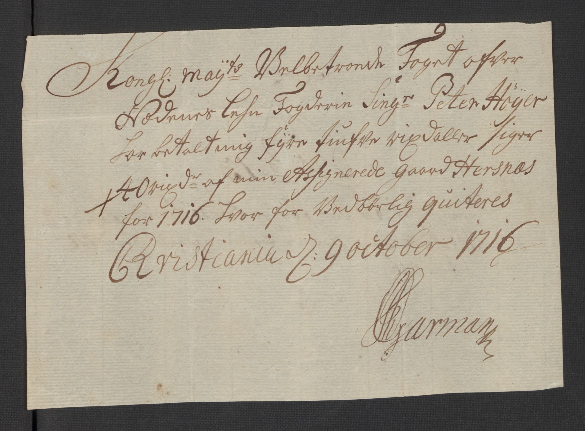 Rentekammeret inntil 1814, Reviderte regnskaper, Fogderegnskap, AV/RA-EA-4092/R39/L2325: Fogderegnskap Nedenes, 1716, p. 274