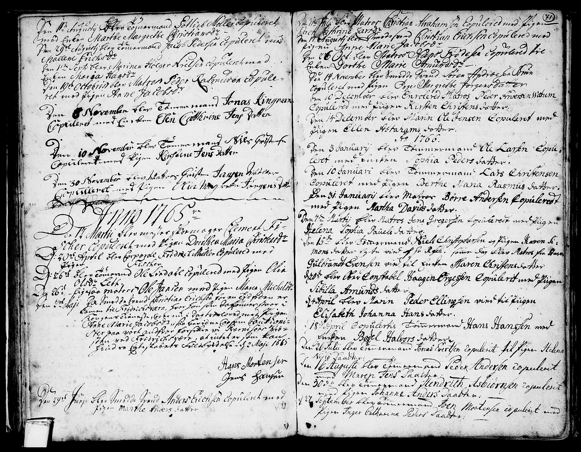 Stavern kirkebøker, AV/SAKO-A-318/F/Fa/L0001: Parish register (official) no. 1, 1756-1782, p. 71