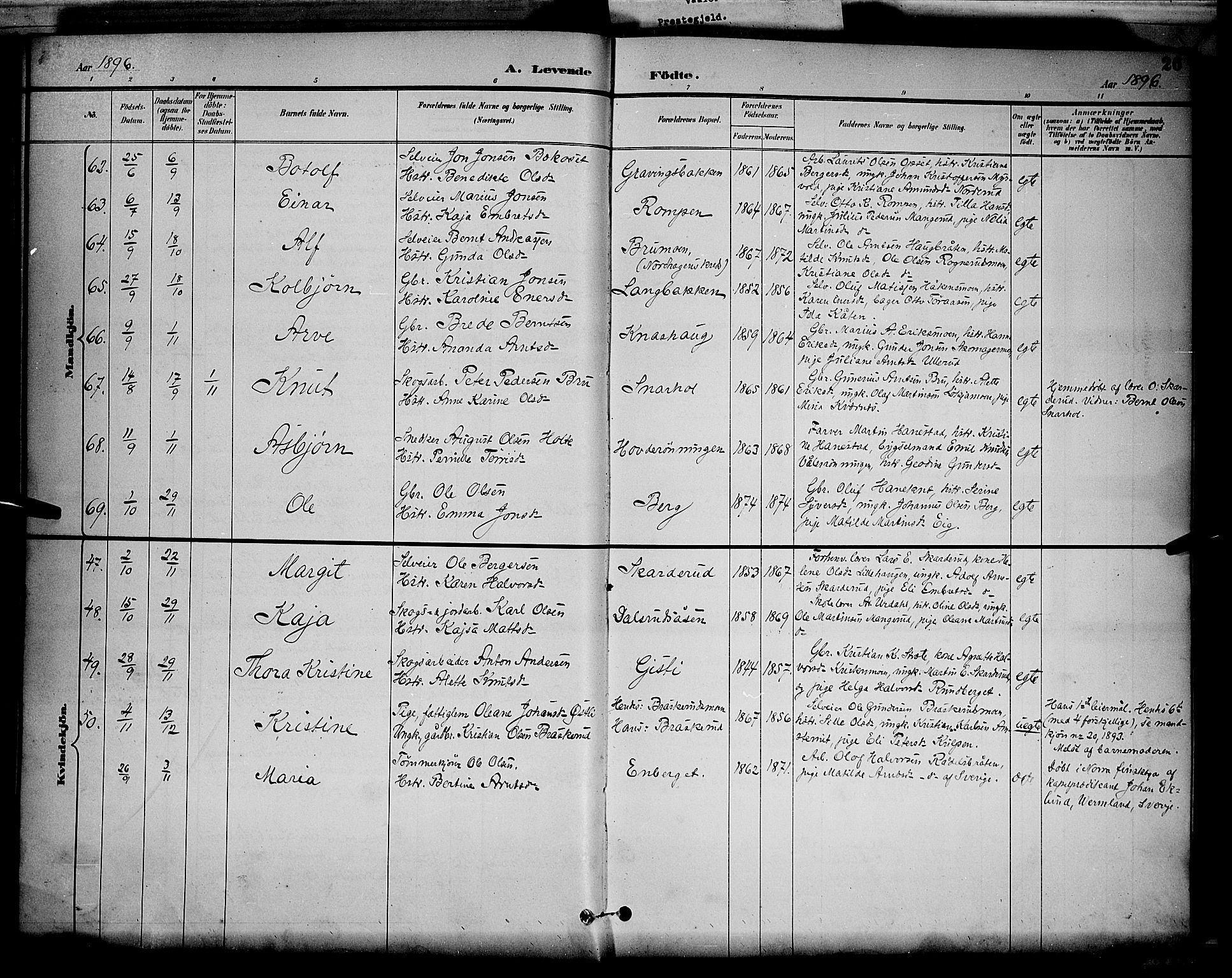 Våler prestekontor, Hedmark, AV/SAH-PREST-040/H/Ha/Hab/L0001: Parish register (copy) no. 1, 1894-1904, p. 26