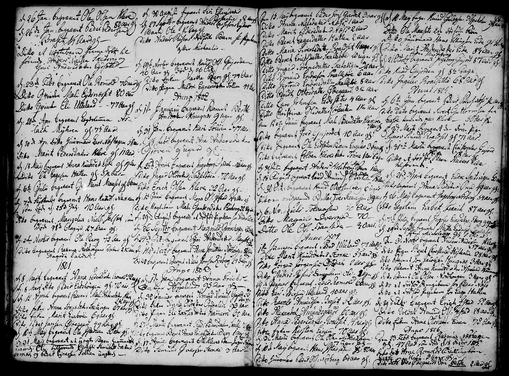 Ministerialprotokoller, klokkerbøker og fødselsregistre - Møre og Romsdal, AV/SAT-A-1454/555/L0650: Parish register (official) no. 555A02 /2, 1798-1821, p. 88