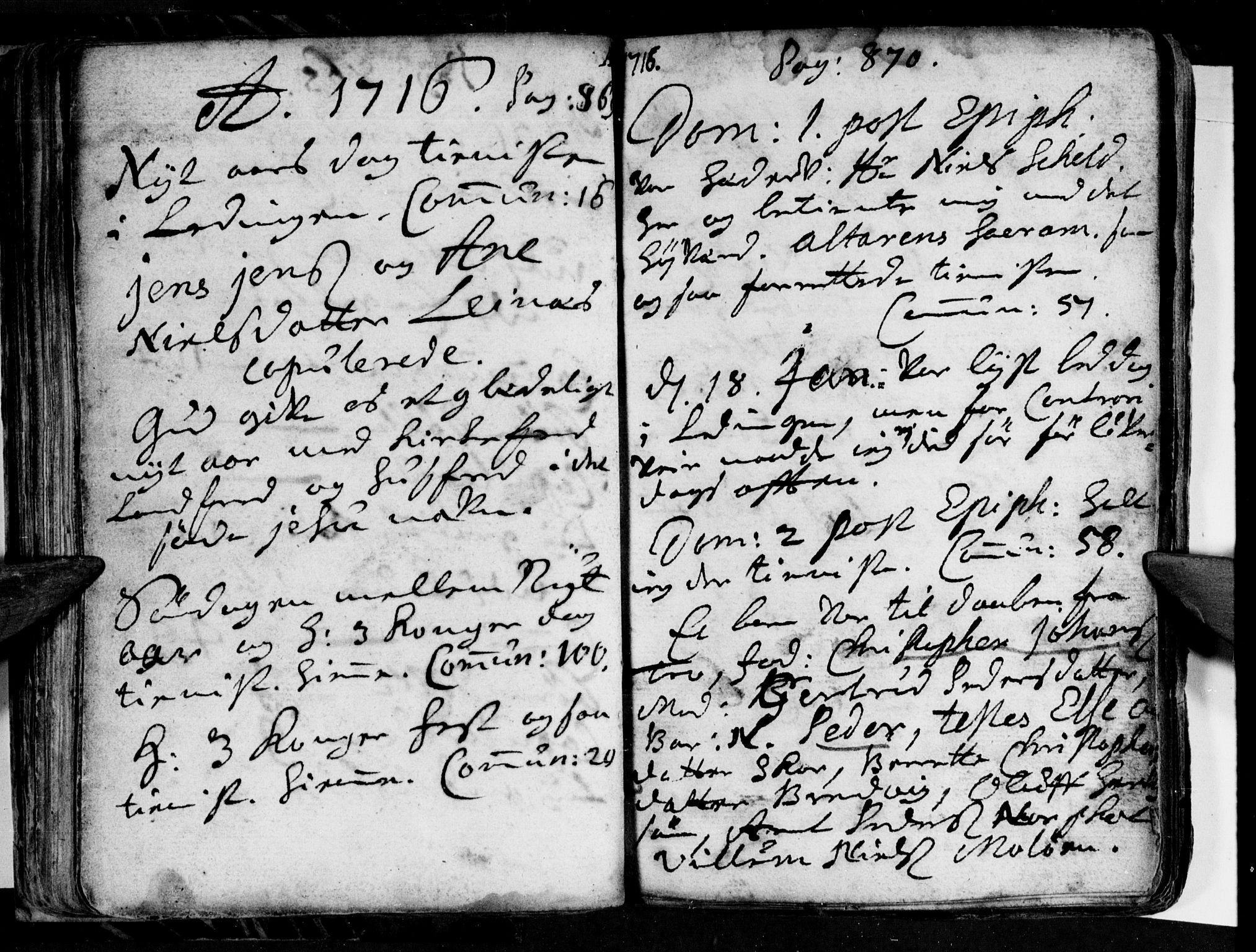 Ministerialprotokoller, klokkerbøker og fødselsregistre - Nordland, AV/SAT-A-1459/855/L0794: Parish register (official) no. 855A02, 1713-1727, p. 869-870