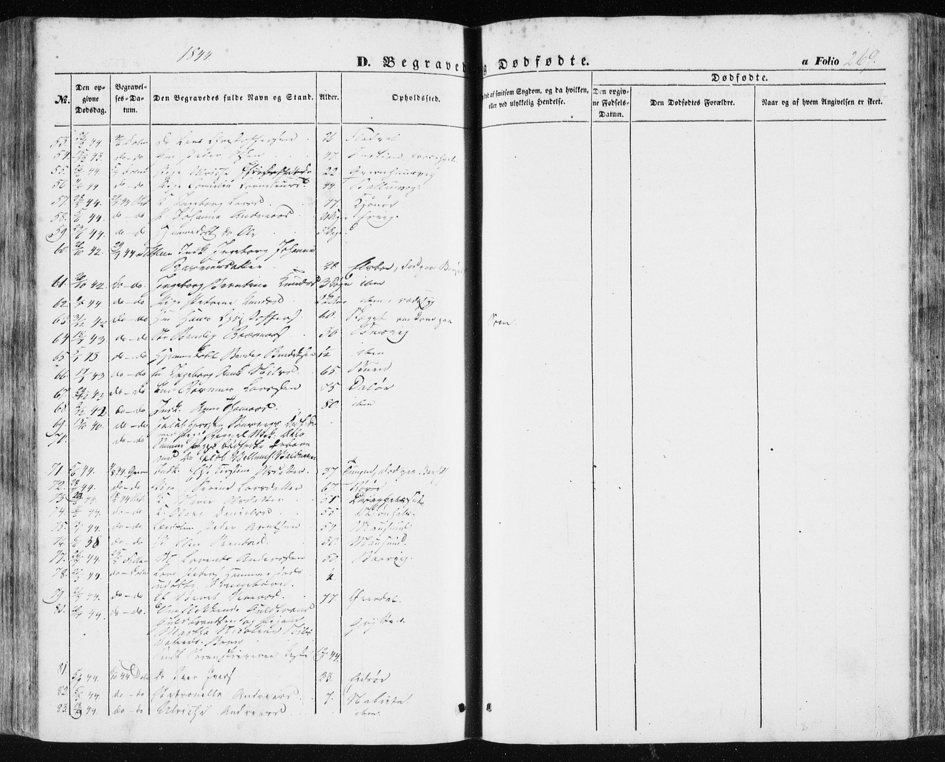 Ministerialprotokoller, klokkerbøker og fødselsregistre - Sør-Trøndelag, AV/SAT-A-1456/634/L0529: Parish register (official) no. 634A05, 1843-1851, p. 269