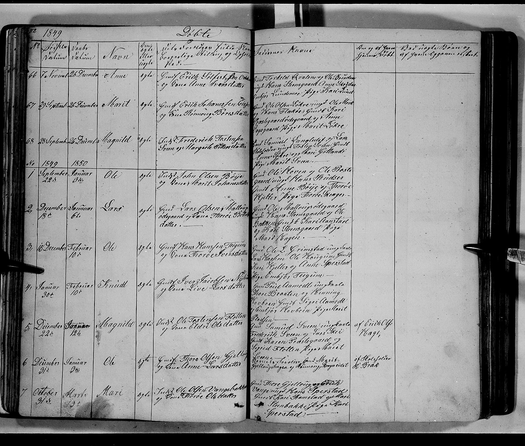 Lom prestekontor, SAH/PREST-070/L/L0004: Parish register (copy) no. 4, 1845-1864, p. 82-83