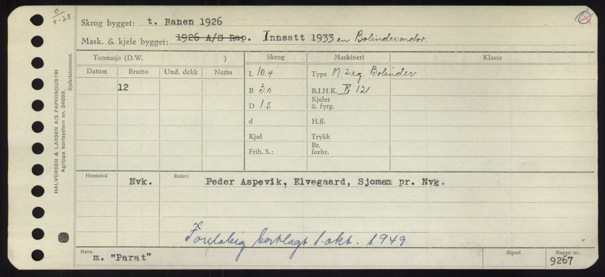 Sjøfartsdirektoratet med forløpere, Skipsmålingen, RA/S-1627/H/Hd/L0029: Fartøy, P, p. 63