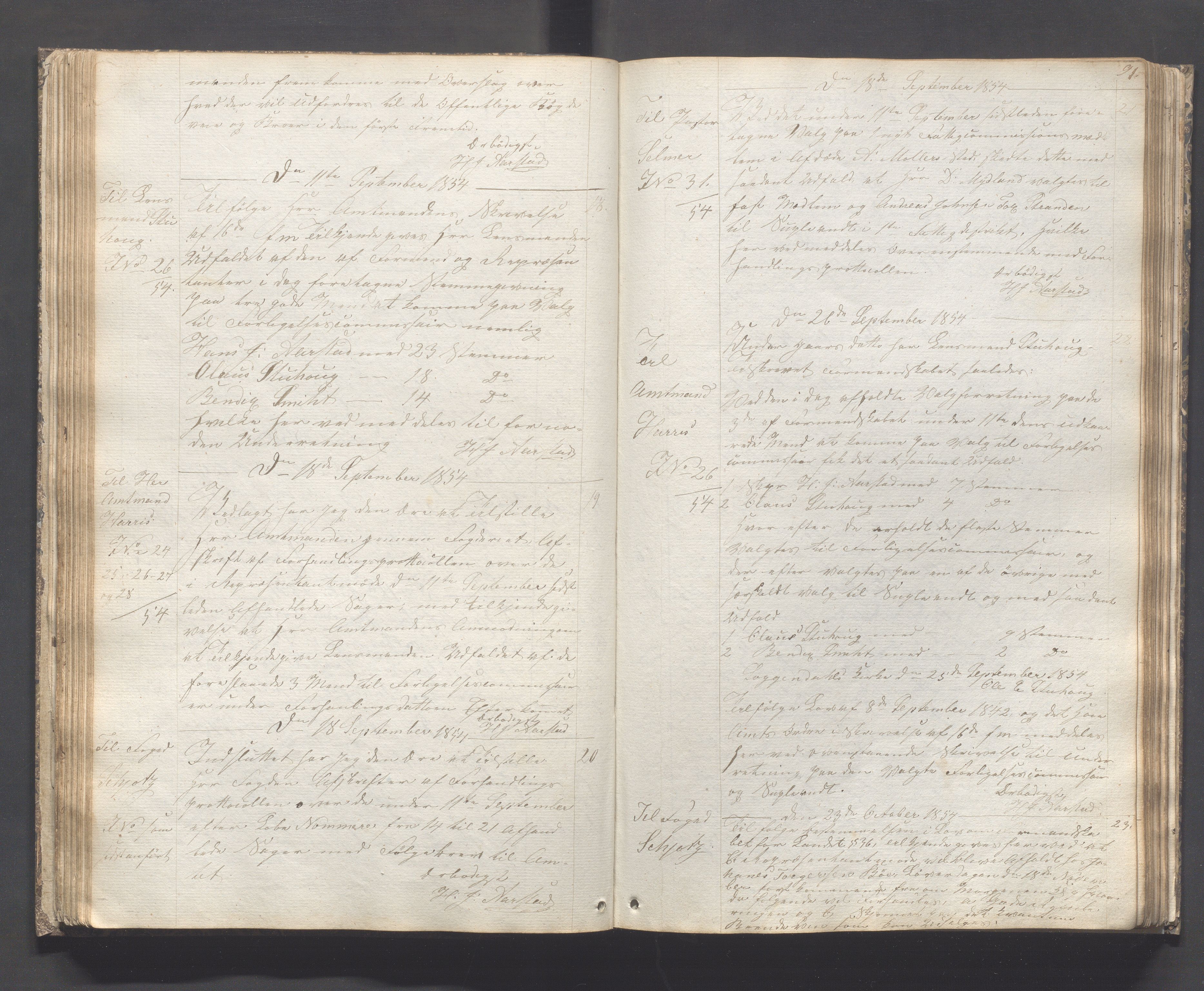 Sokndal kommune - Formannskapet/Sentraladministrasjonen, IKAR/K-101099/B/L0001: Kopibok, 1837-1886, p. 91