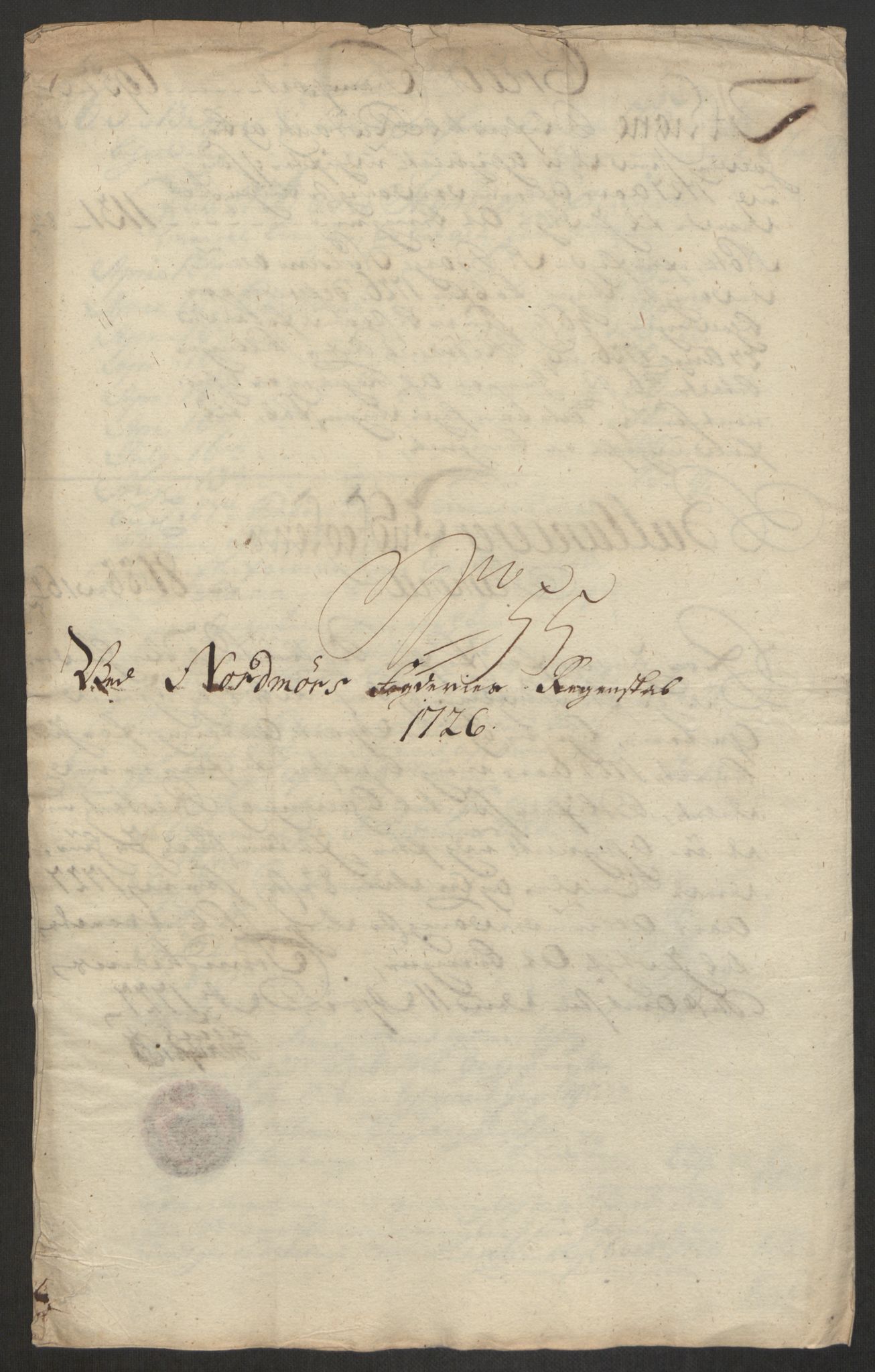 Rentekammeret inntil 1814, Reviderte regnskaper, Fogderegnskap, AV/RA-EA-4092/R56/L3759: Fogderegnskap Nordmøre, 1726, p. 289