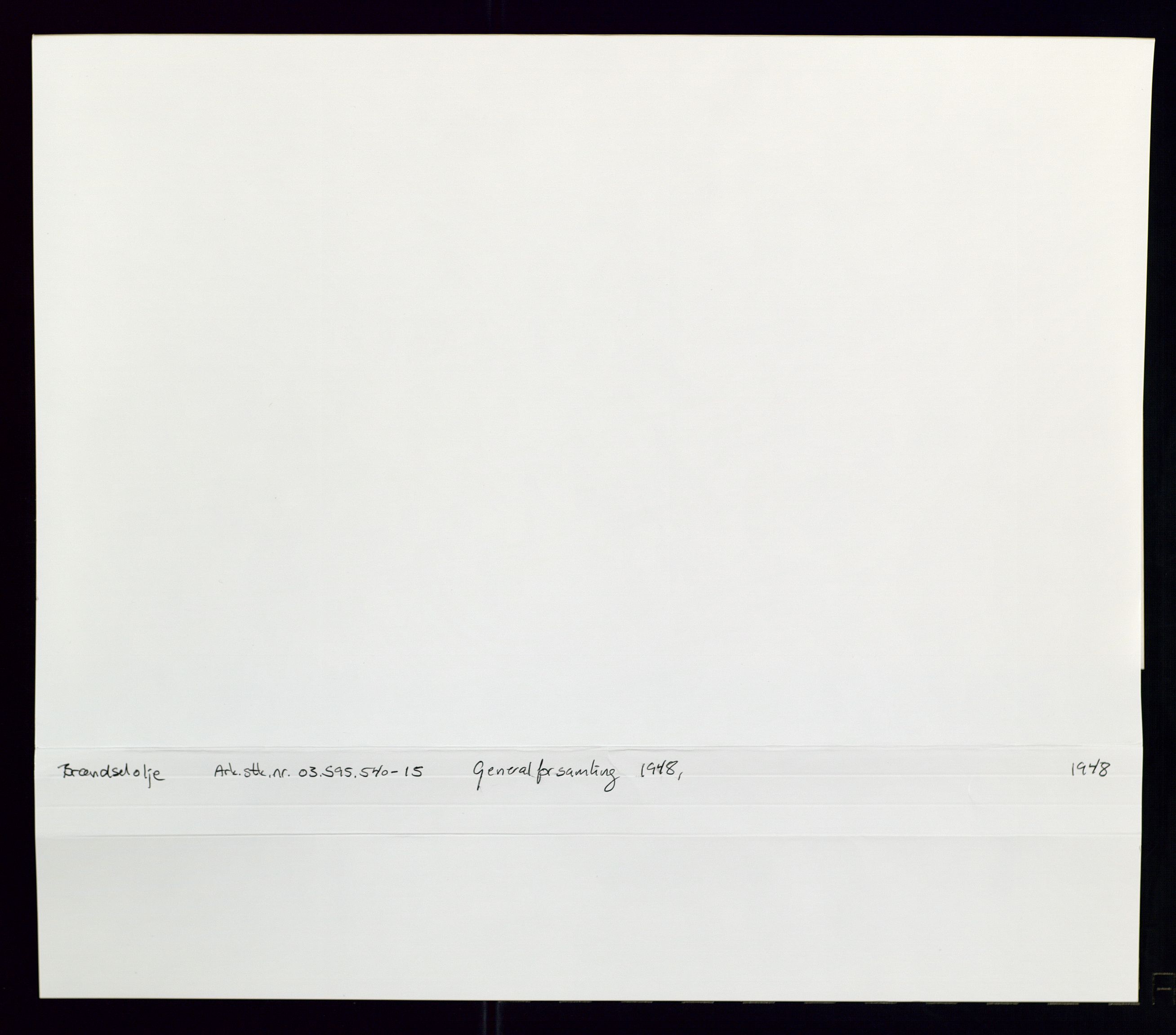 PA 1544 - Norsk Brændselolje A/S, AV/SAST-A-101965/1/A/Aa/L0005/0001: Generalforsamling  / Generalforsamling 1948, 1948, p. 2