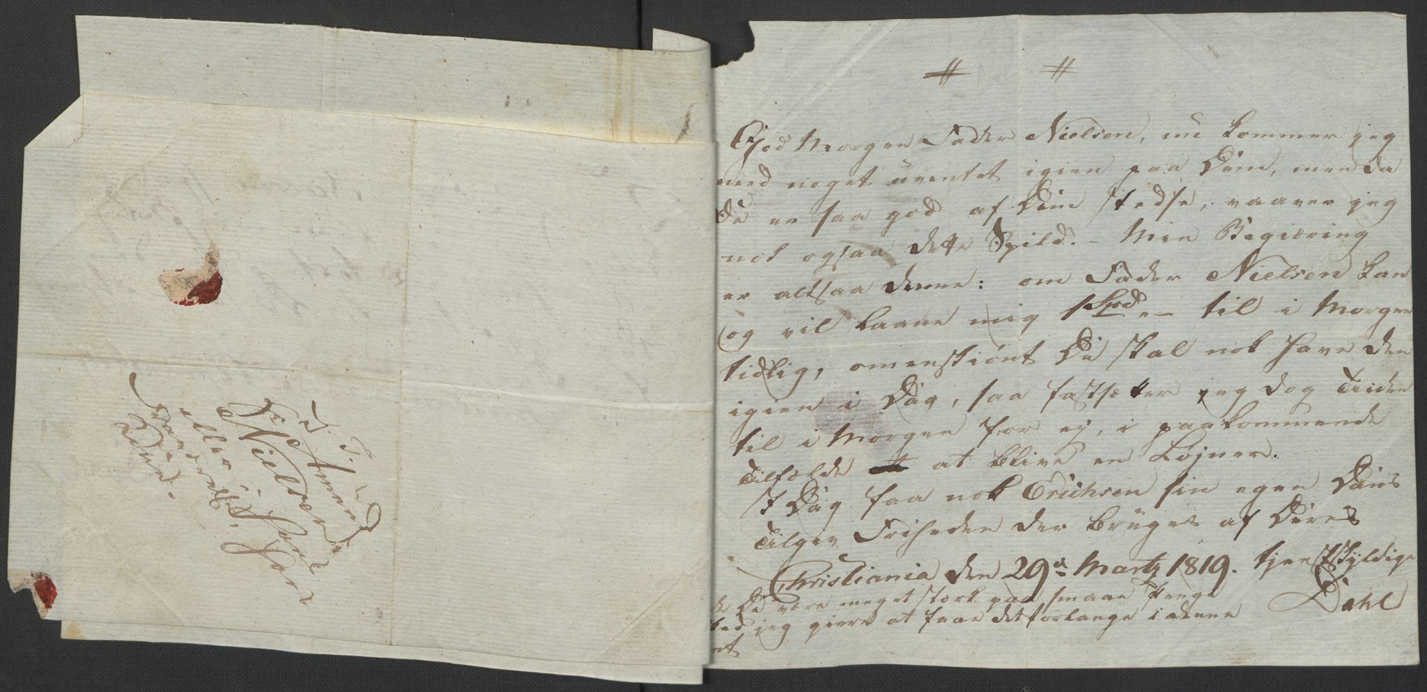 Forsvaret, Generalauditøren, AV/RA-RAFA-1772/F/Fj/Fjb/L0005: Skifter 1818 - 1823, 1818-1823, p. 100