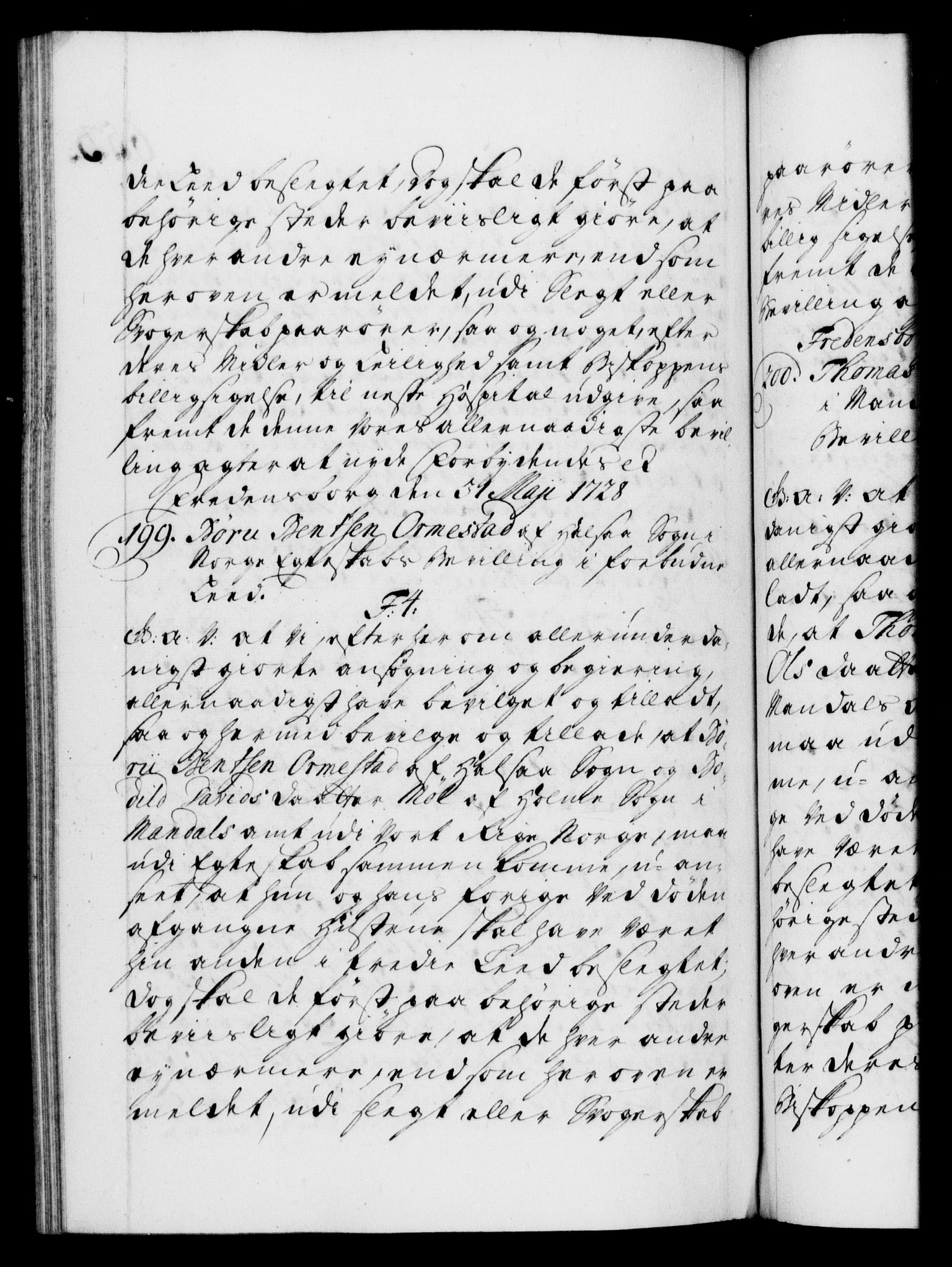 Danske Kanselli 1572-1799, AV/RA-EA-3023/F/Fc/Fca/Fcaa/L0025: Norske registre, 1726-1728, p. 653b