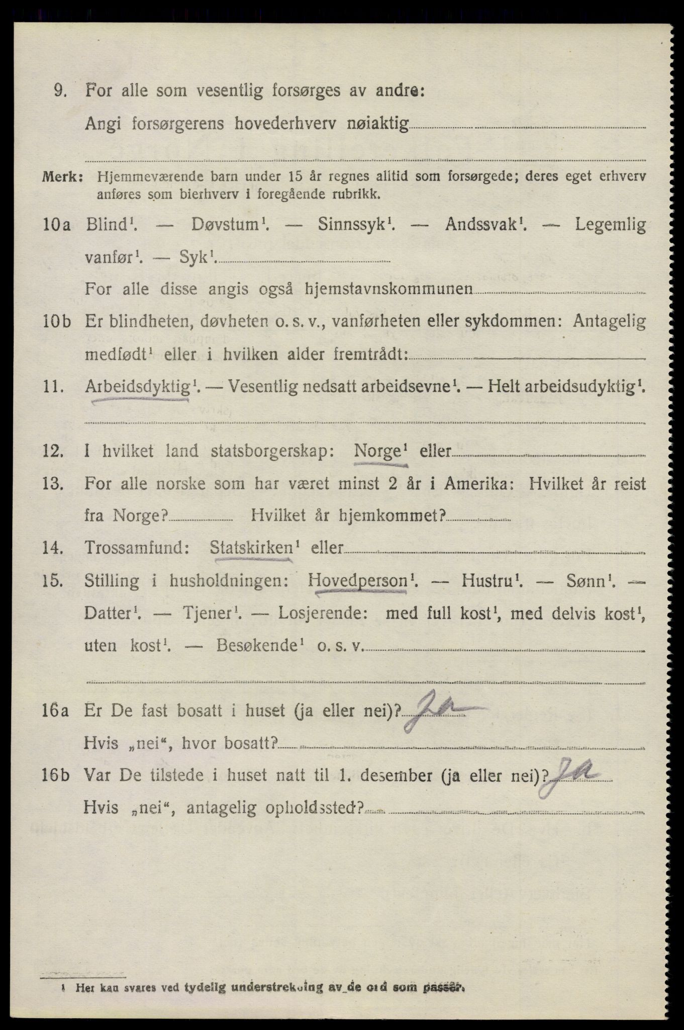 SAO, 1920 census for Glemmen, 1920, p. 10000