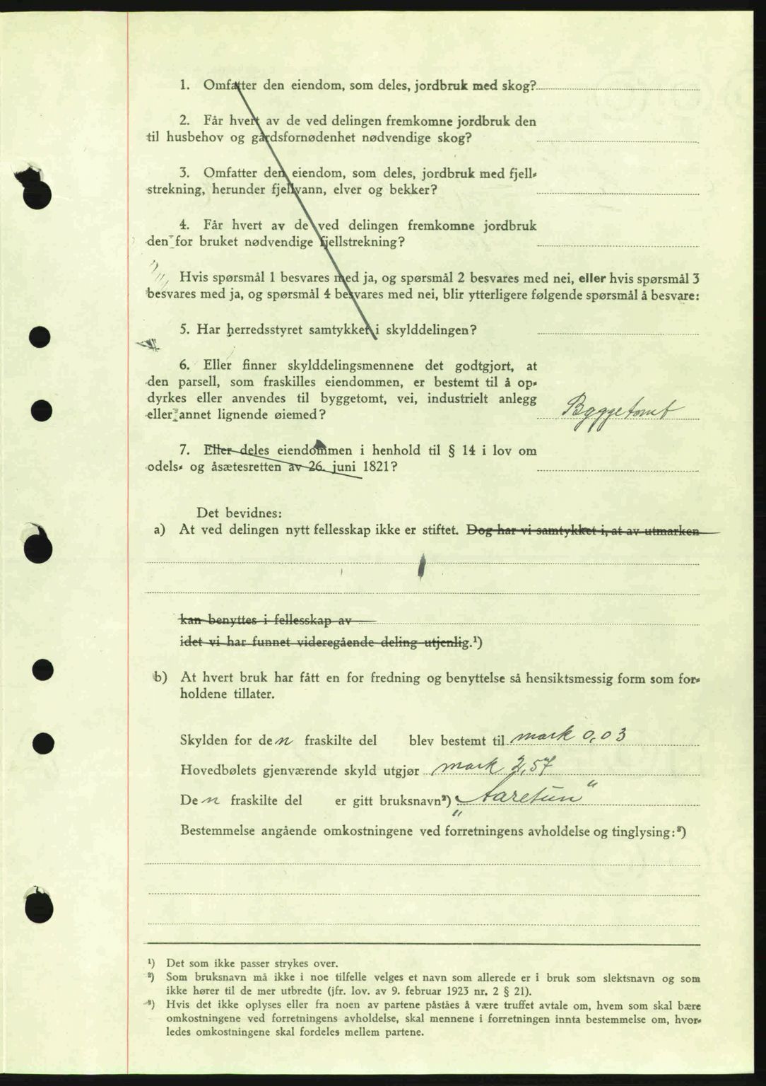 Midhordland sorenskriveri, SAB/A-3001/1/G/Gb/Gbj/L0019: Mortgage book no. A37-38, 1944-1945, Diary no: : 3694/1944
