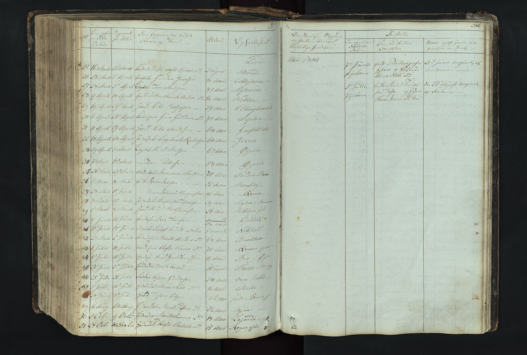 Vang prestekontor, Valdres, SAH/PREST-140/H/Hb/L0004: Parish register (copy) no. 4, 1835-1892, p. 386